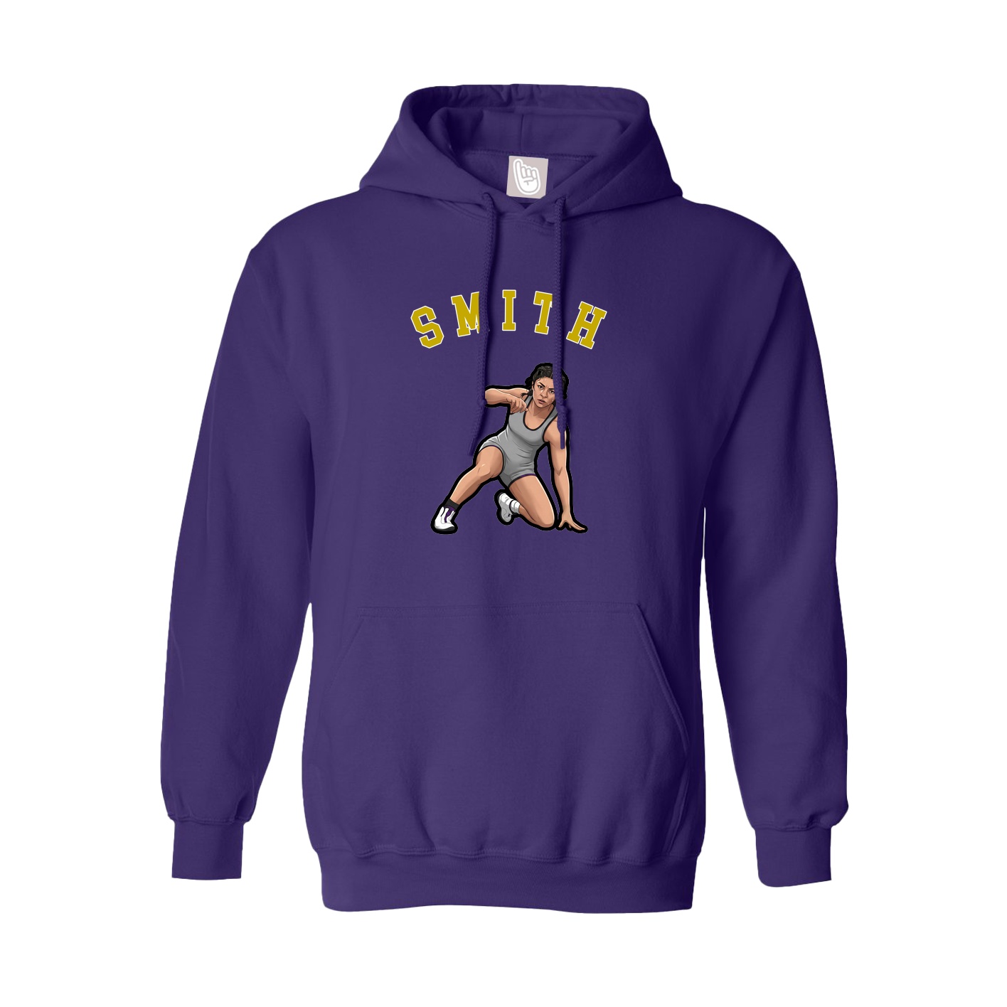 Youth Hoodie — Shirsey Arch in Purple