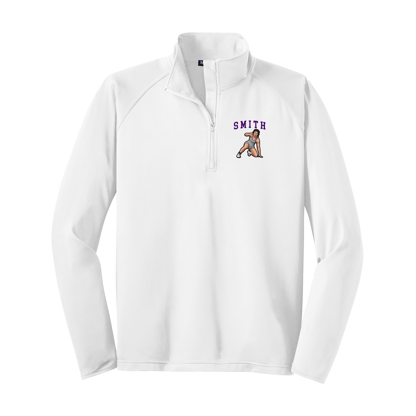 Q-Zip Pullover — Shirsey in White