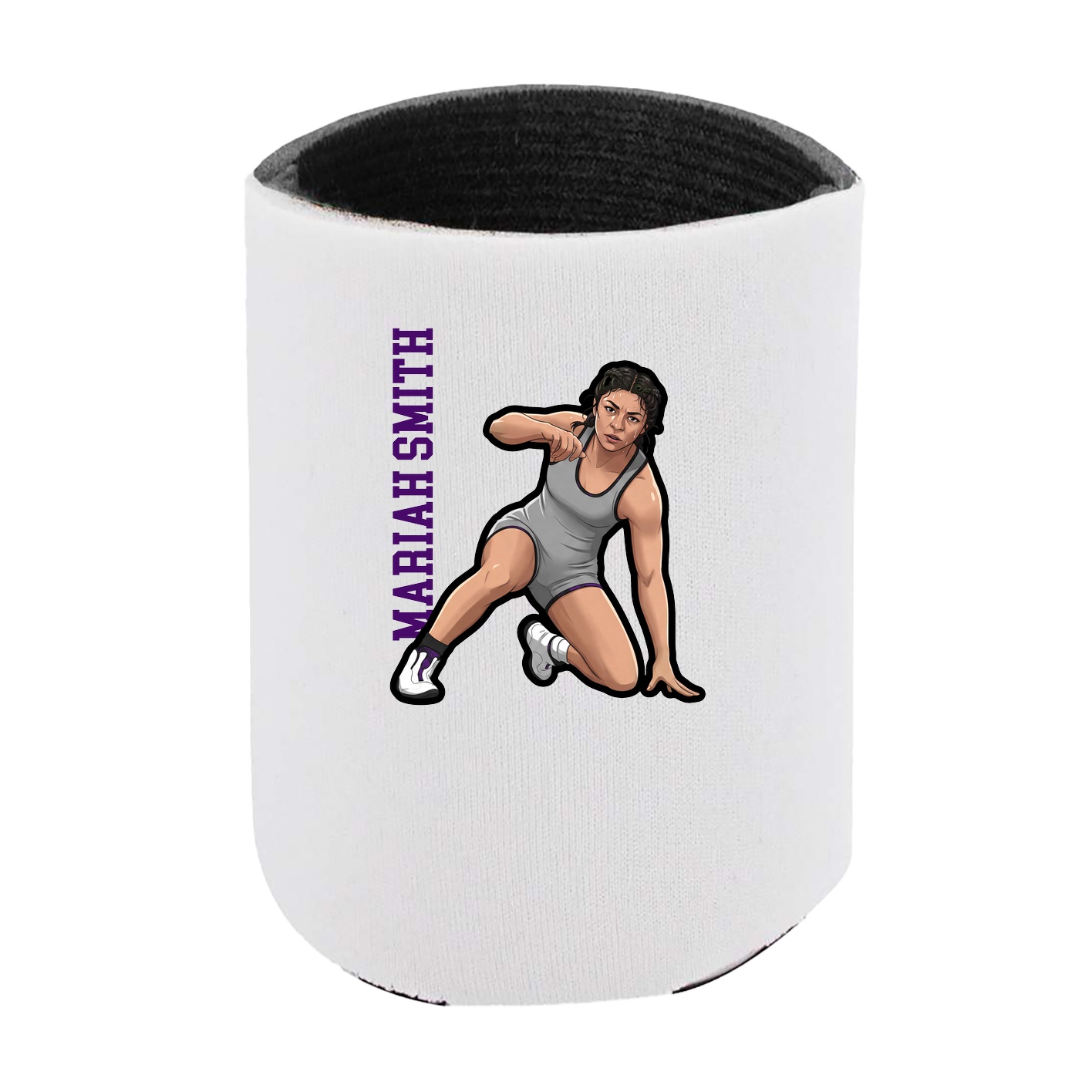 Can Holder — Name Vertical in White