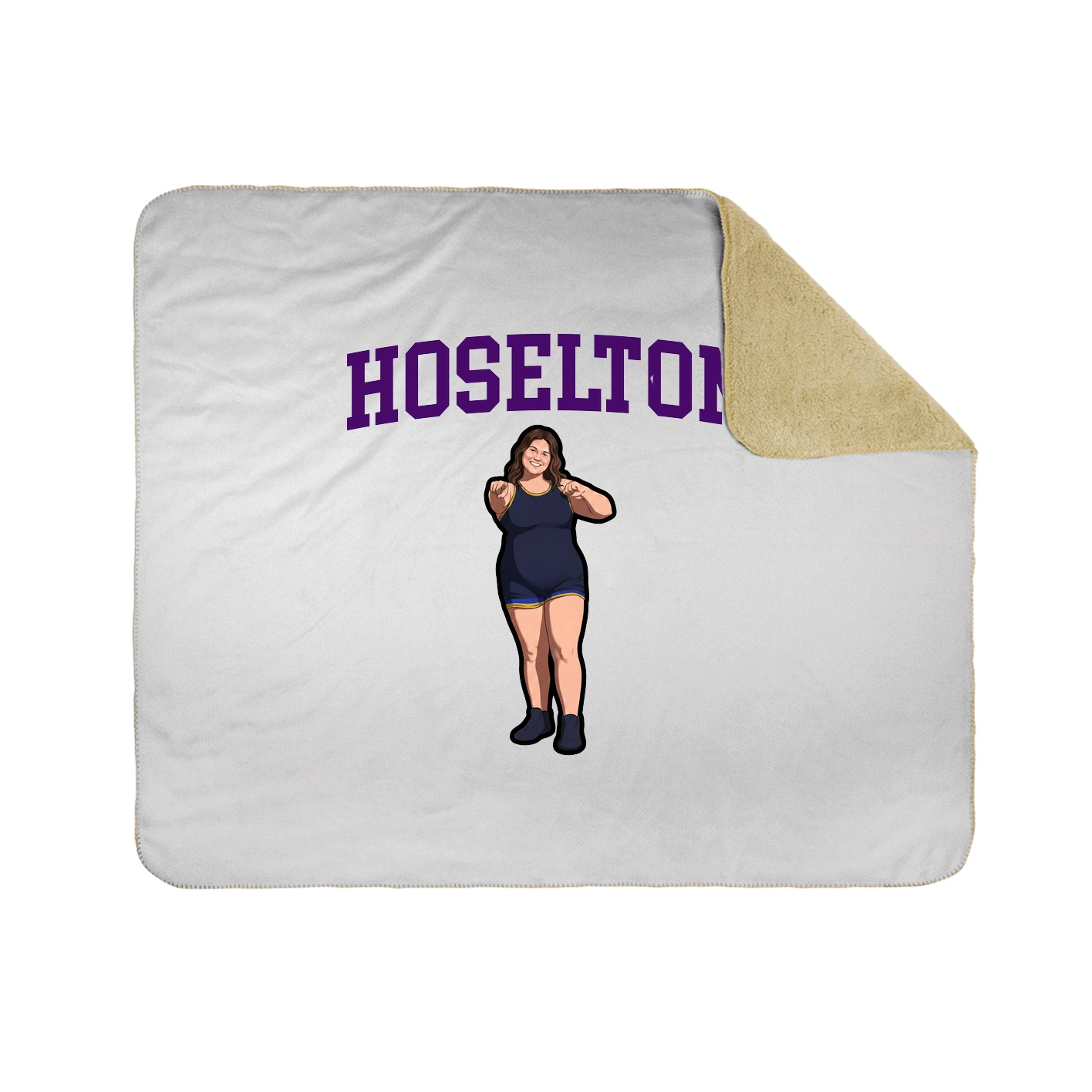 Throw Blanket — Shirsey in White