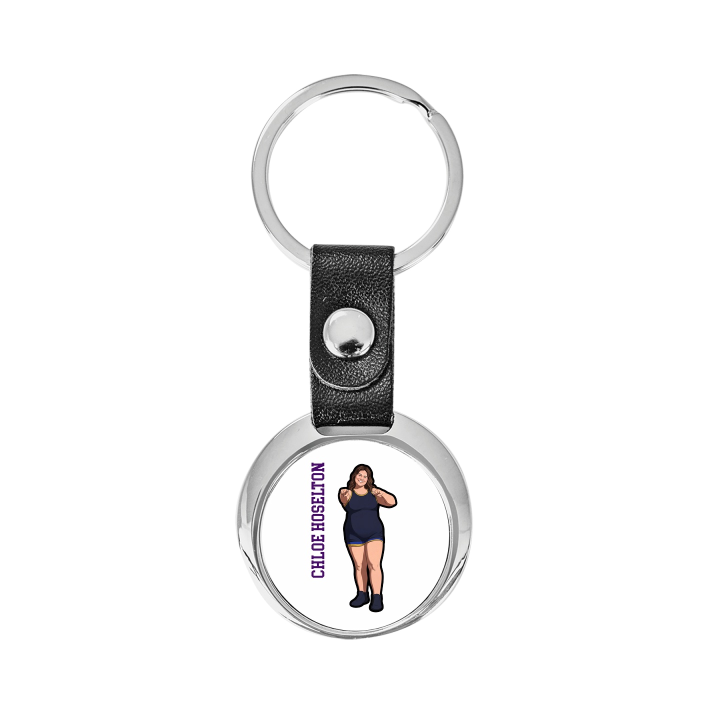 Key Chain — Name Vertical in Classic