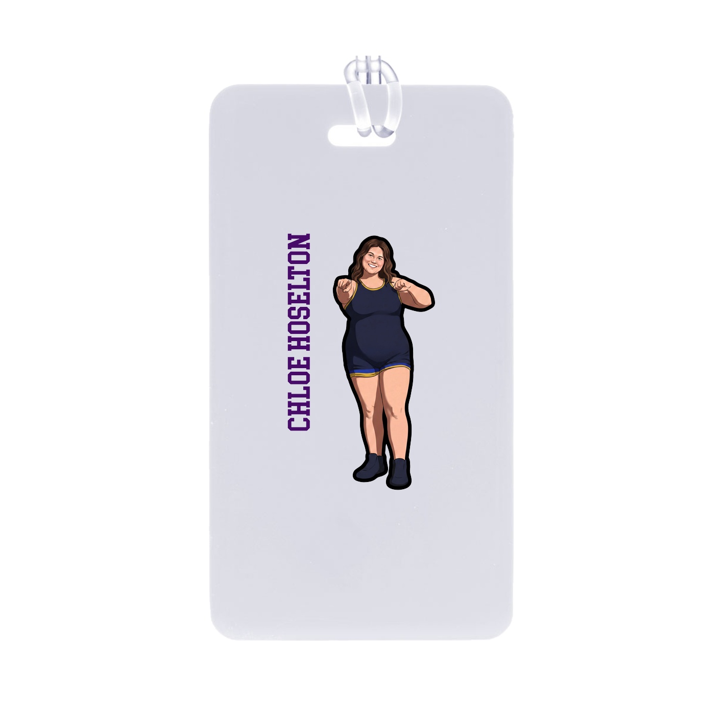 Bag Tag — Name Vertical in Classic