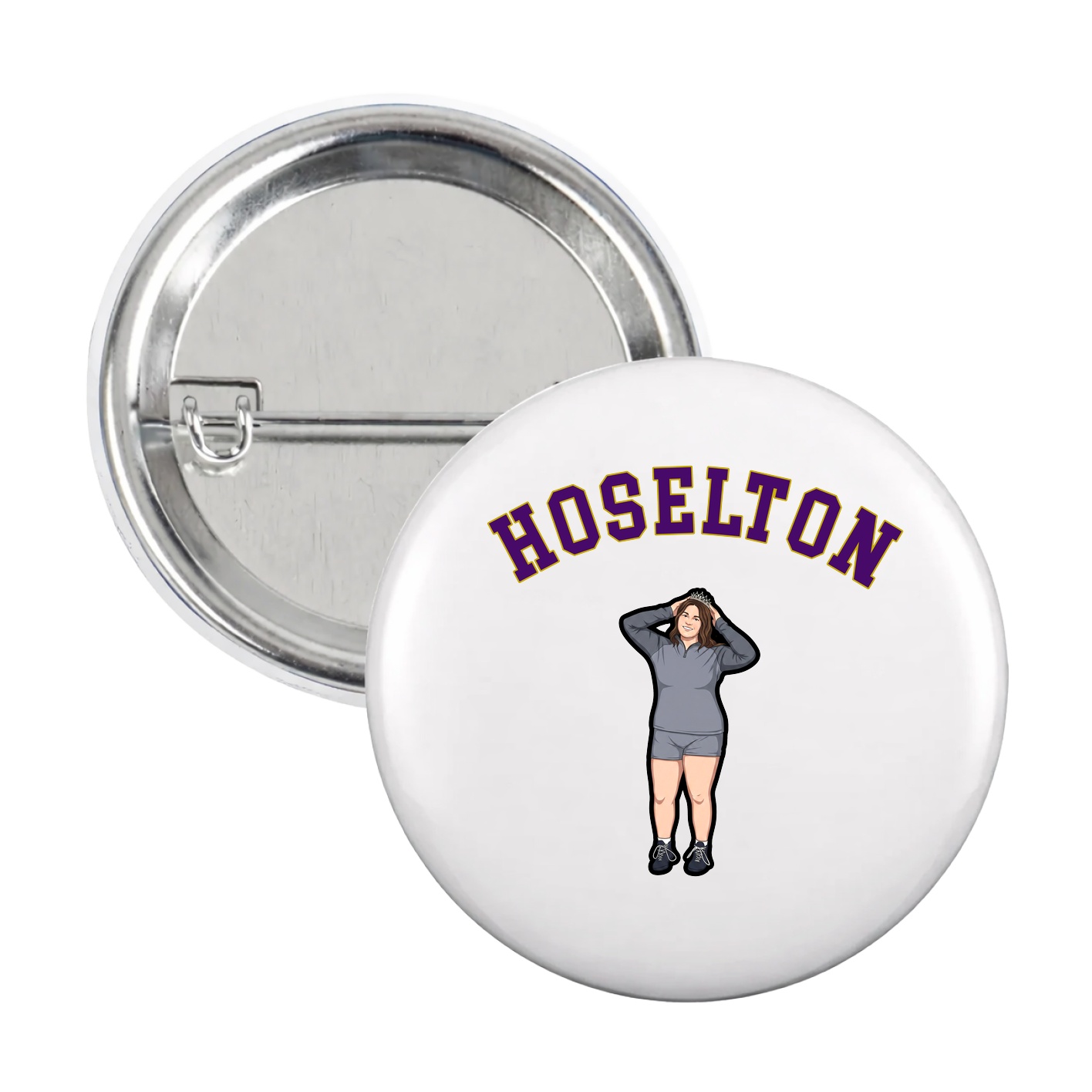 Game Day Button — Shirsey Arch in White
