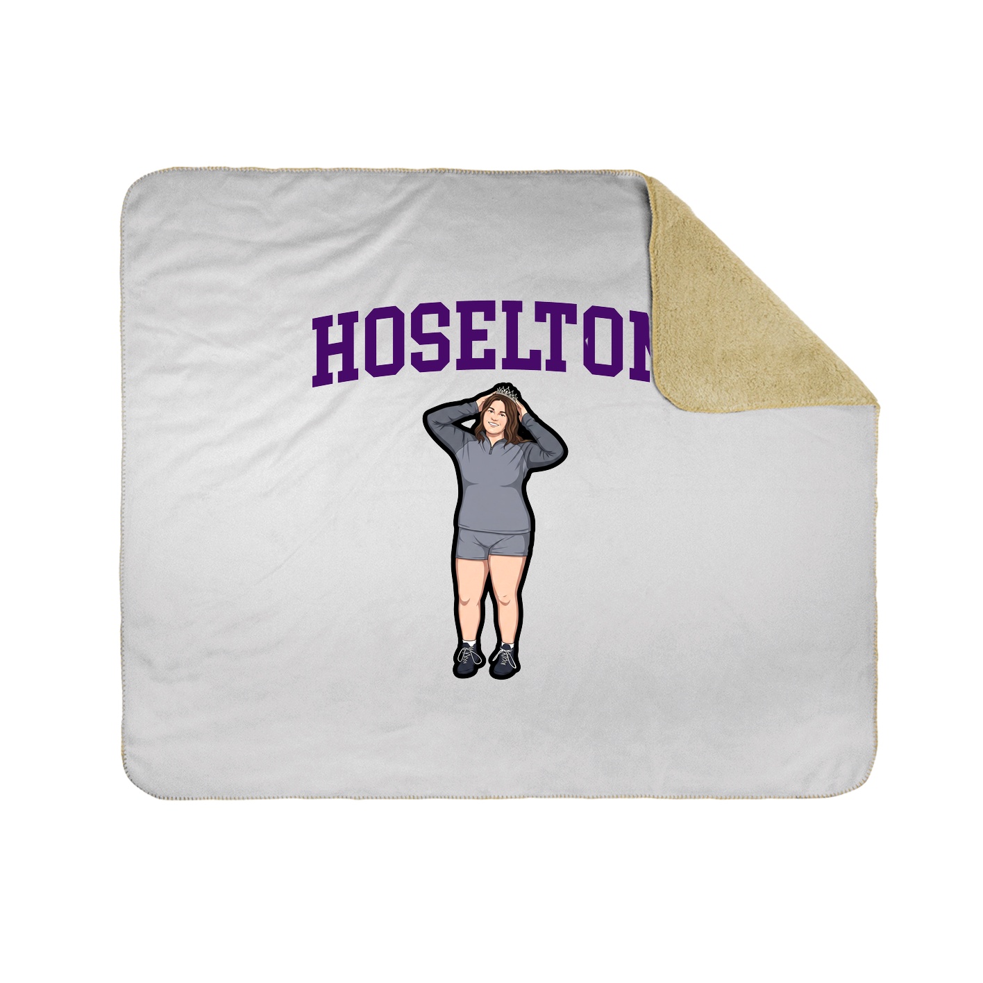 Throw Blanket — Shirsey in White