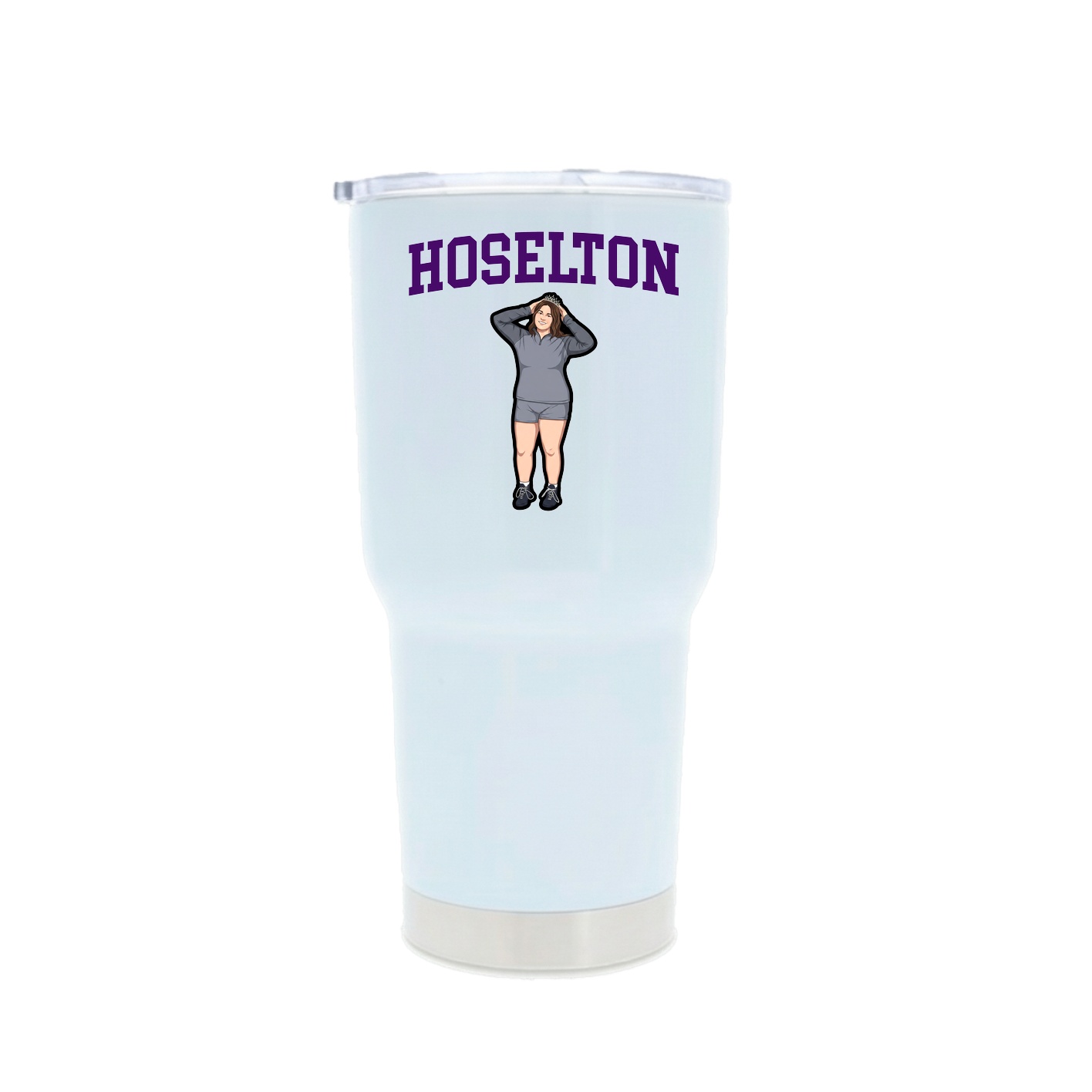 30oz Stainless Steel Tumbler — Shirsey in White