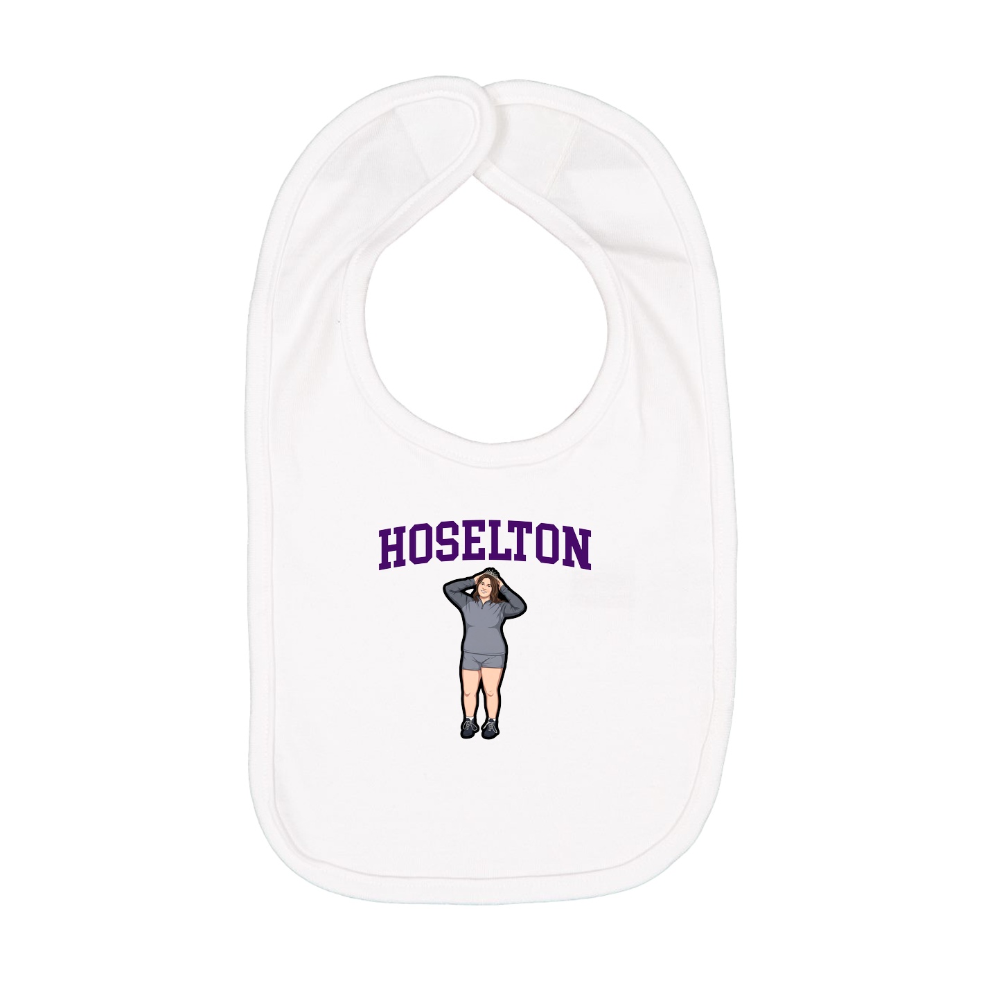 Infant Bib — Shirsey in White