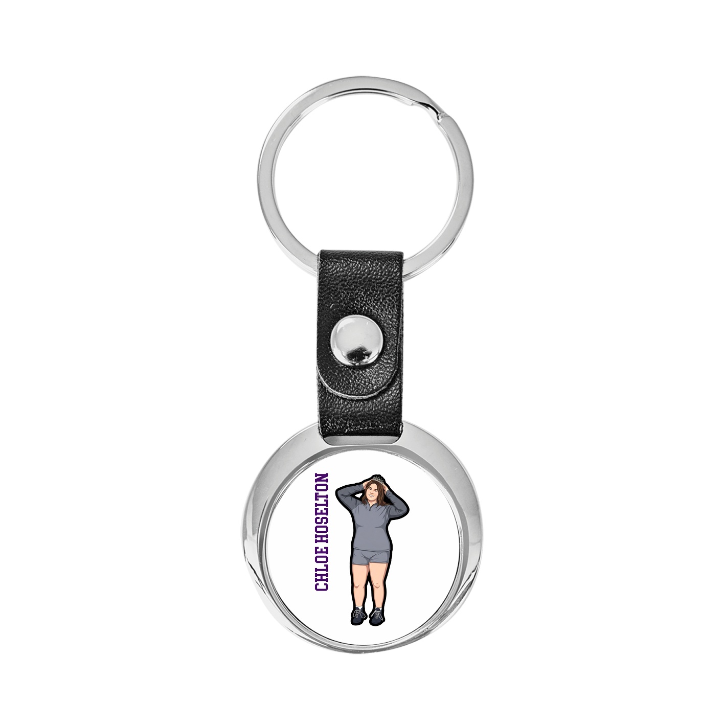 Key Chain — Name Vertical in Classic