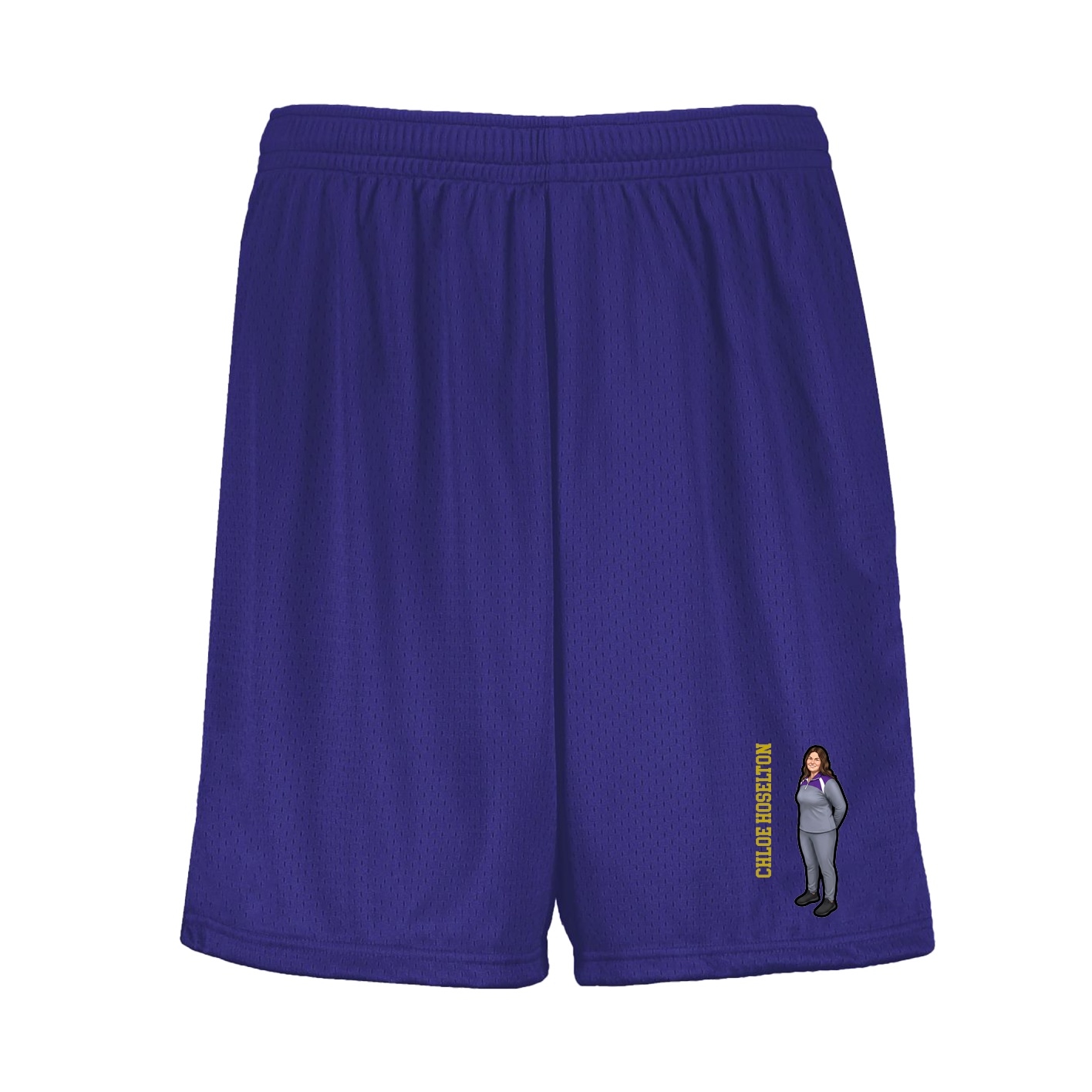 Shorts — Name Vertical in Purple