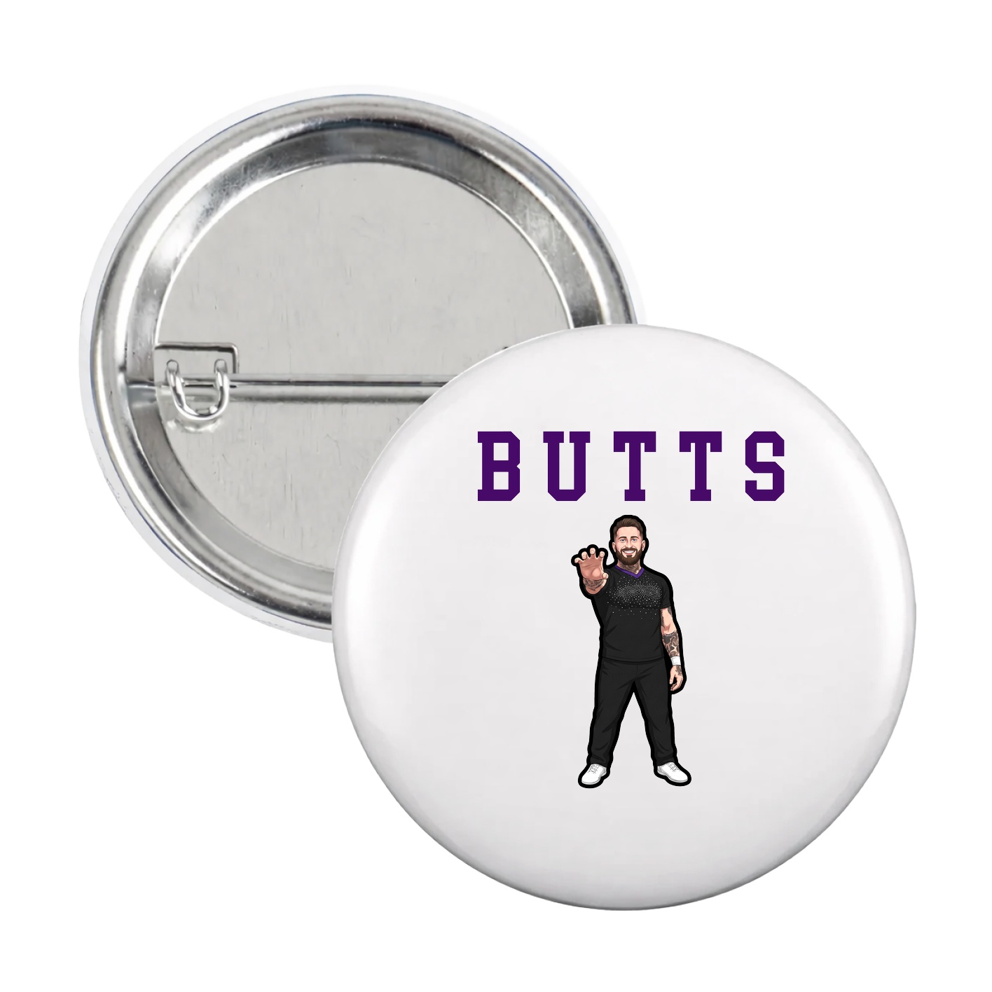 Game Day Button — Shirsey in White