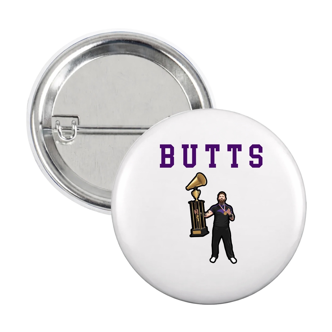 Game Day Button — Shirsey in White