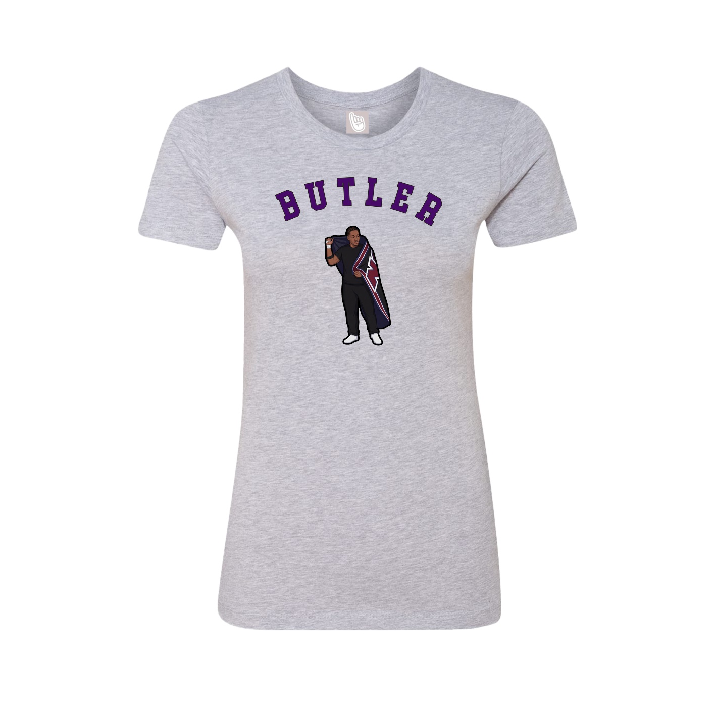 Fitted Women's Tee — Shirsey Arch in Grey