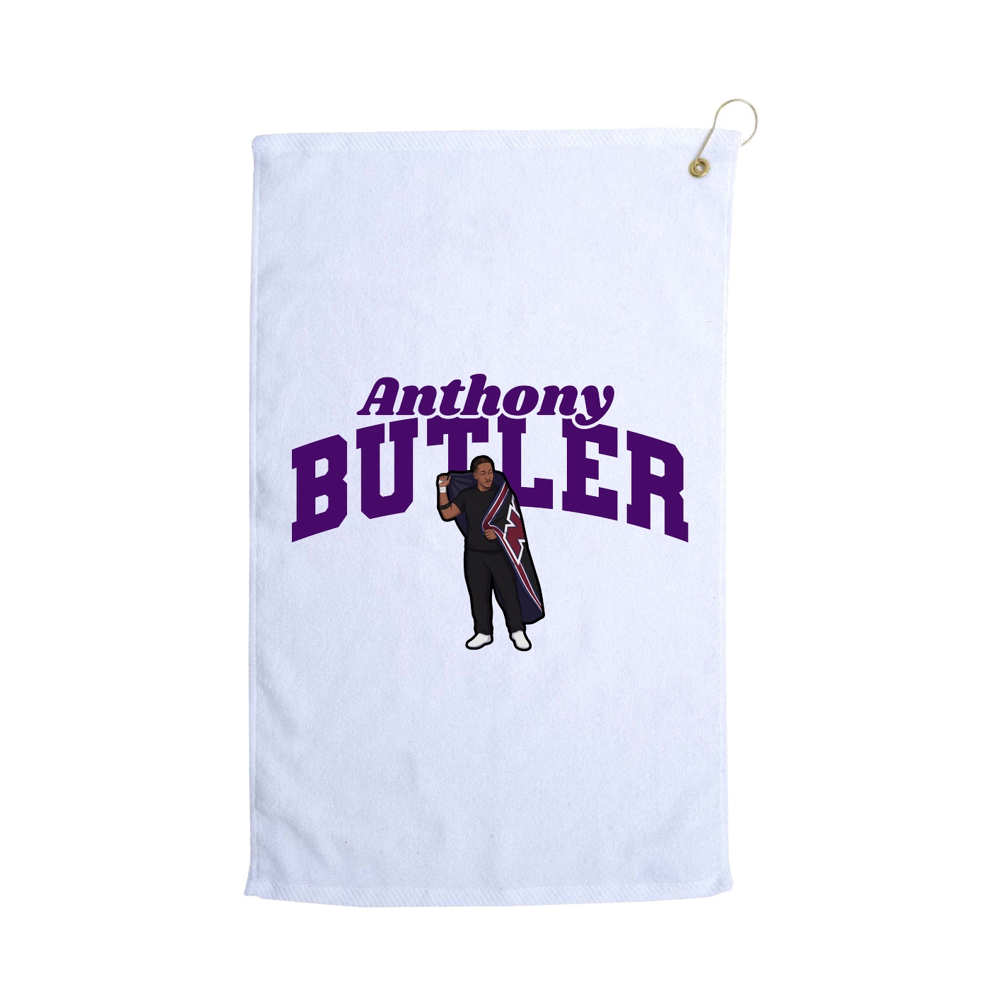 Golf Towel — Signature Arch in White
