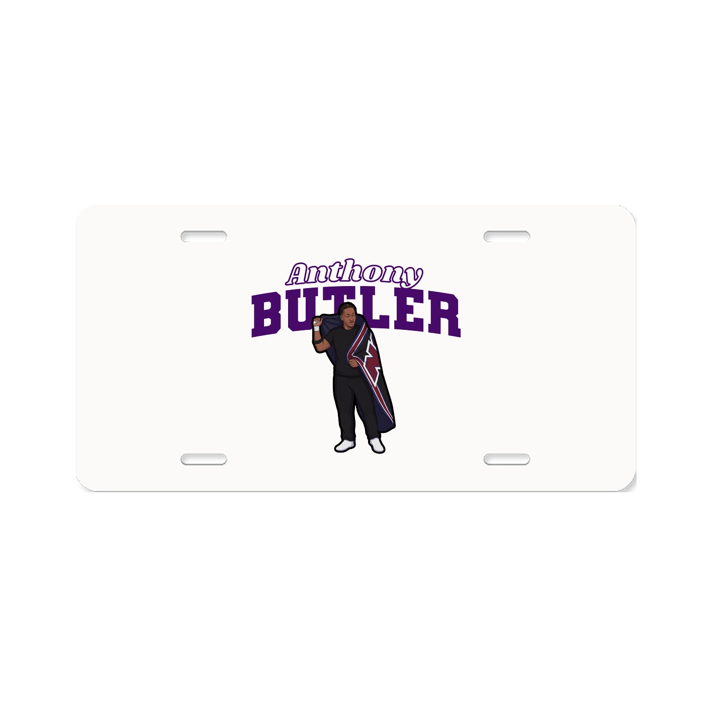 License Plate — Name Arch in Classic
