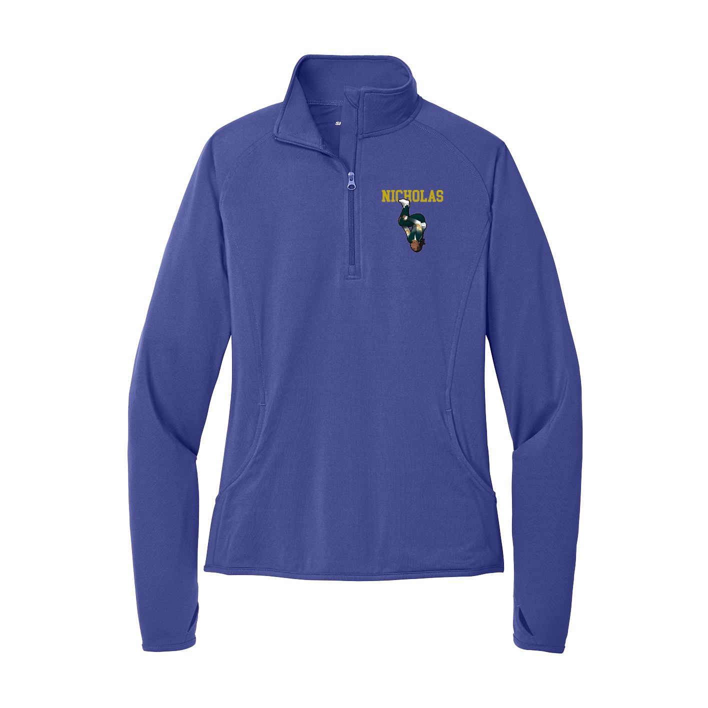 Women's Q-Zip Pullover — Shirsey in Purple