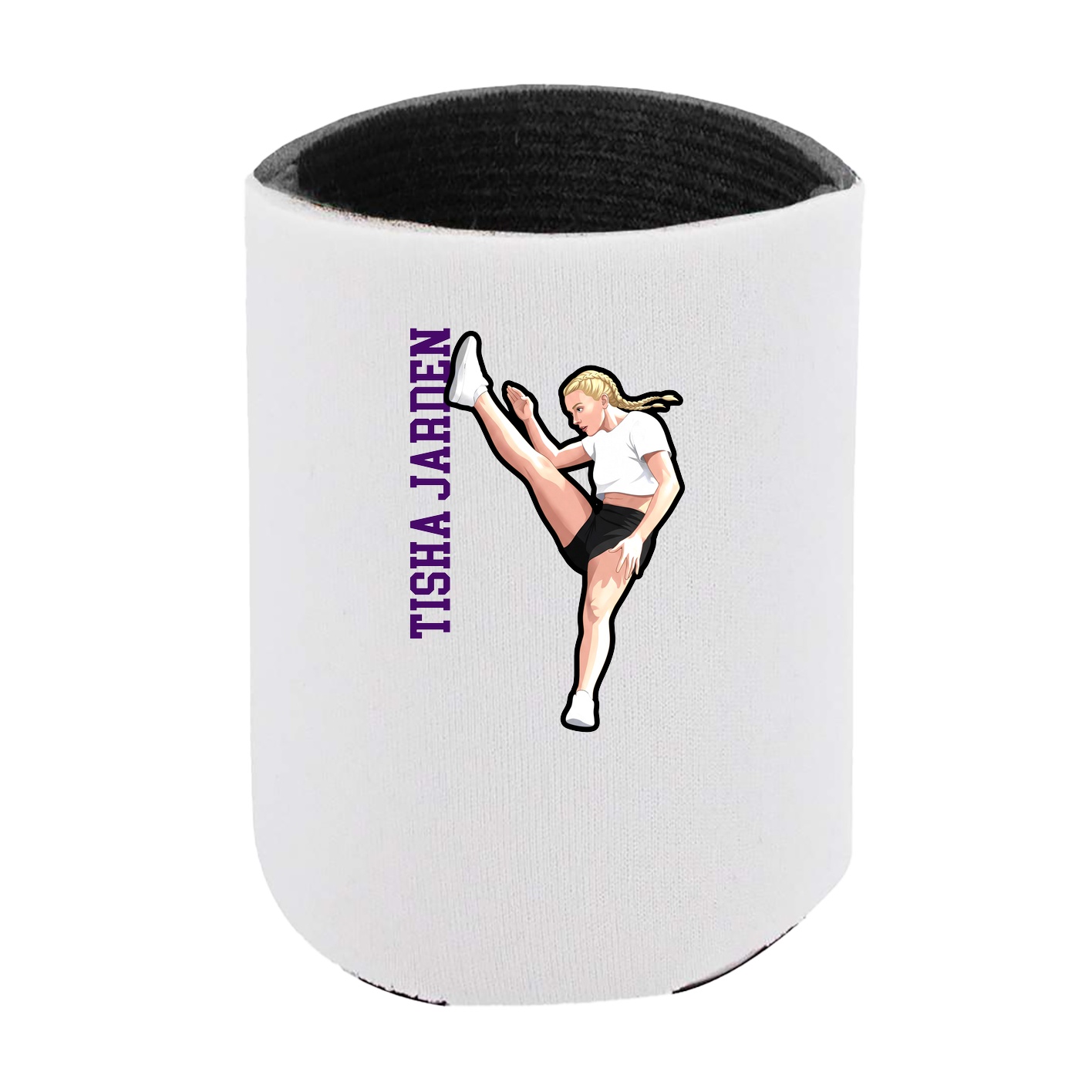Can Holder — Name Vertical in White