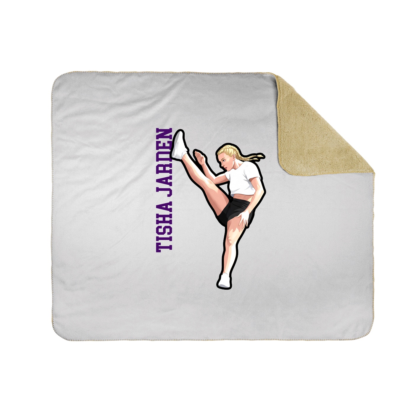 50x60 Sherpa Lined Throw Blanket