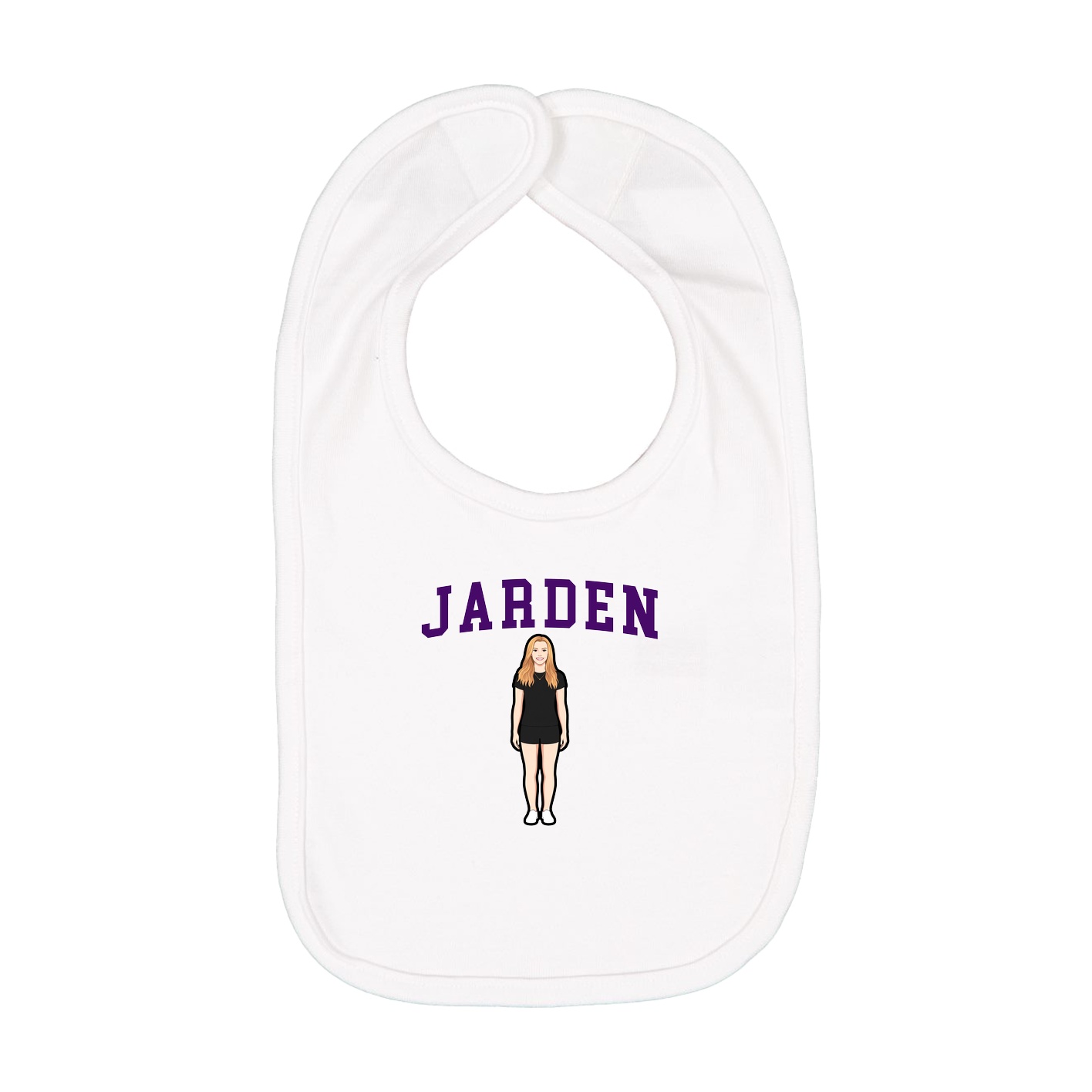Infant Bib — Shirsey in White