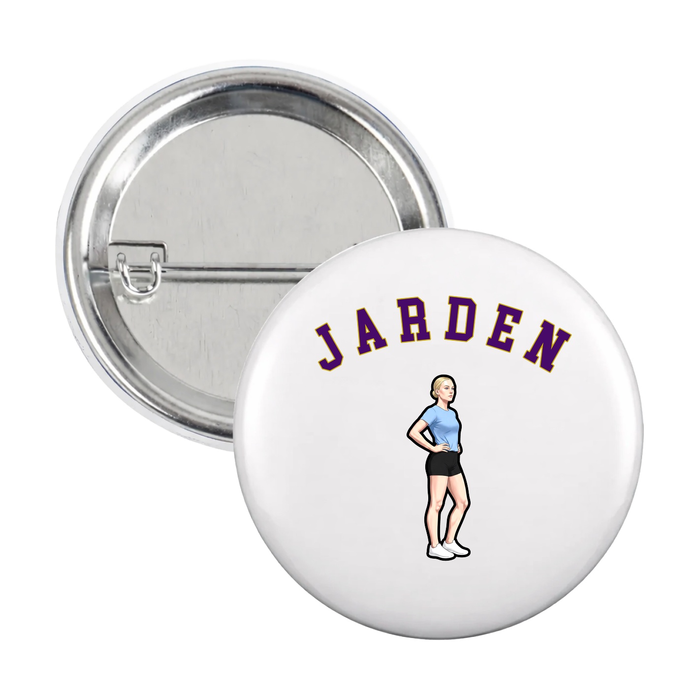 Game Day Button — Shirsey Arch in White