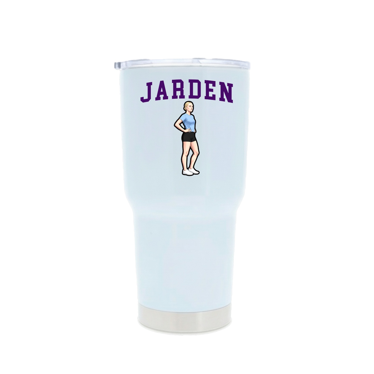30oz Stainless Steel Tumbler — Shirsey in White