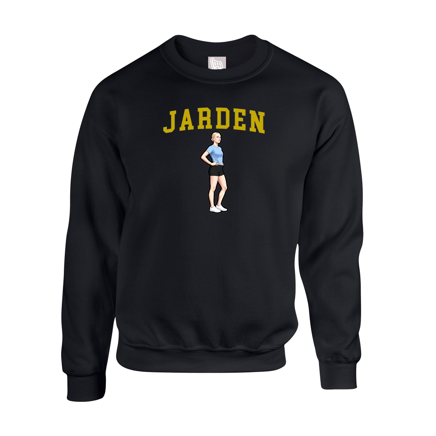 Fleece Crew — Shirsey in Black