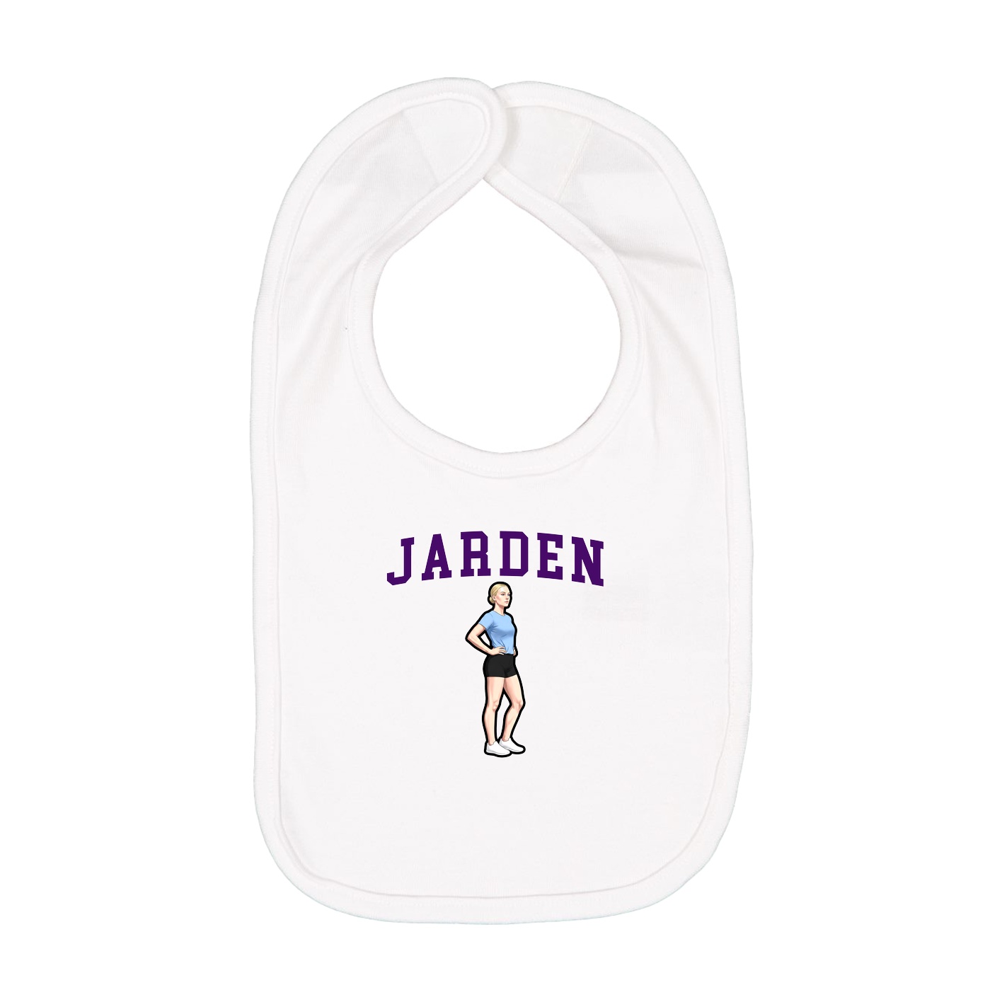Infant Bib — Shirsey in White