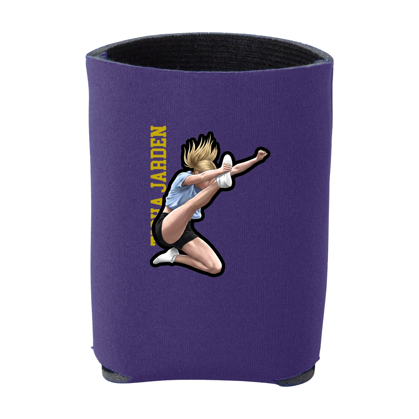 Can Holder — Name Vertical in Purple