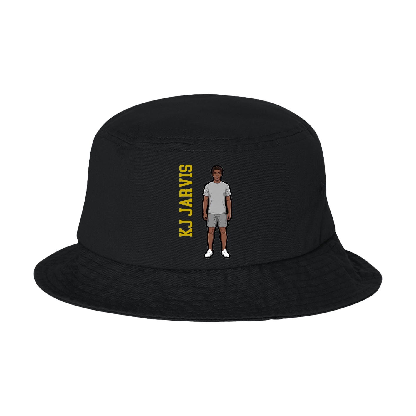 Bucket Cap — Name Vertical in Black
