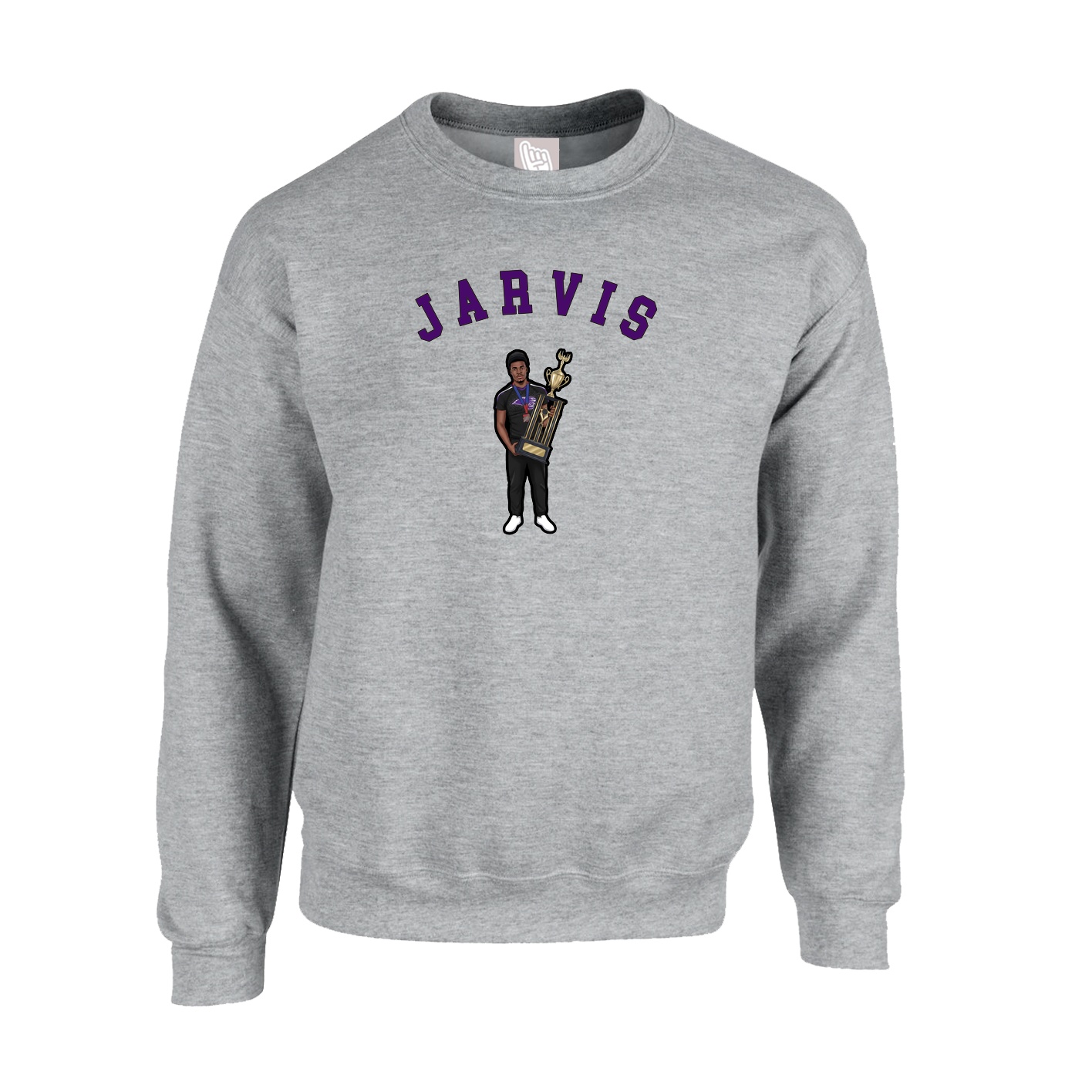 Fleece Crew — Shirsey Arch in Grey