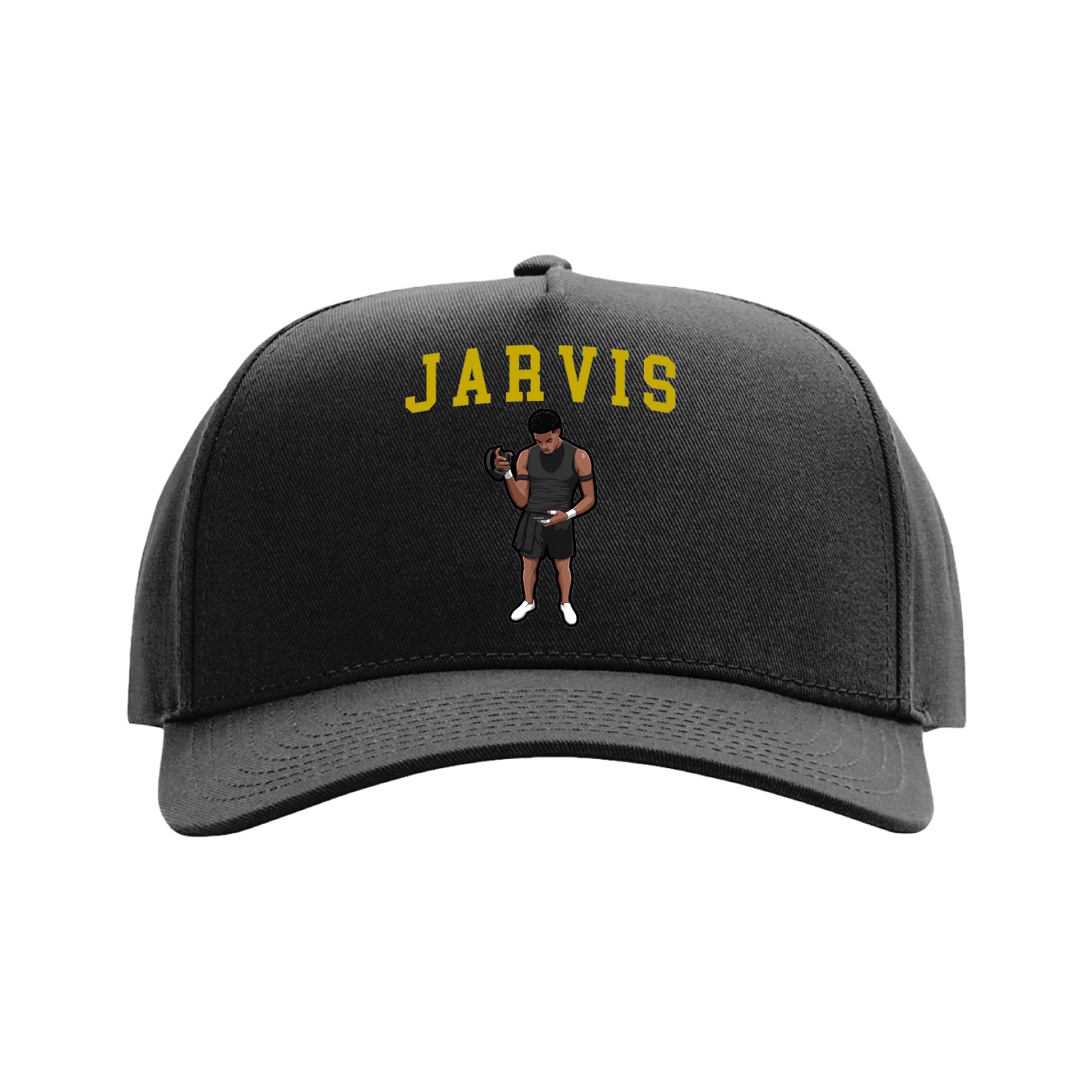 Full Fabric Five-Panel Champ Cap — Shirsey in Black