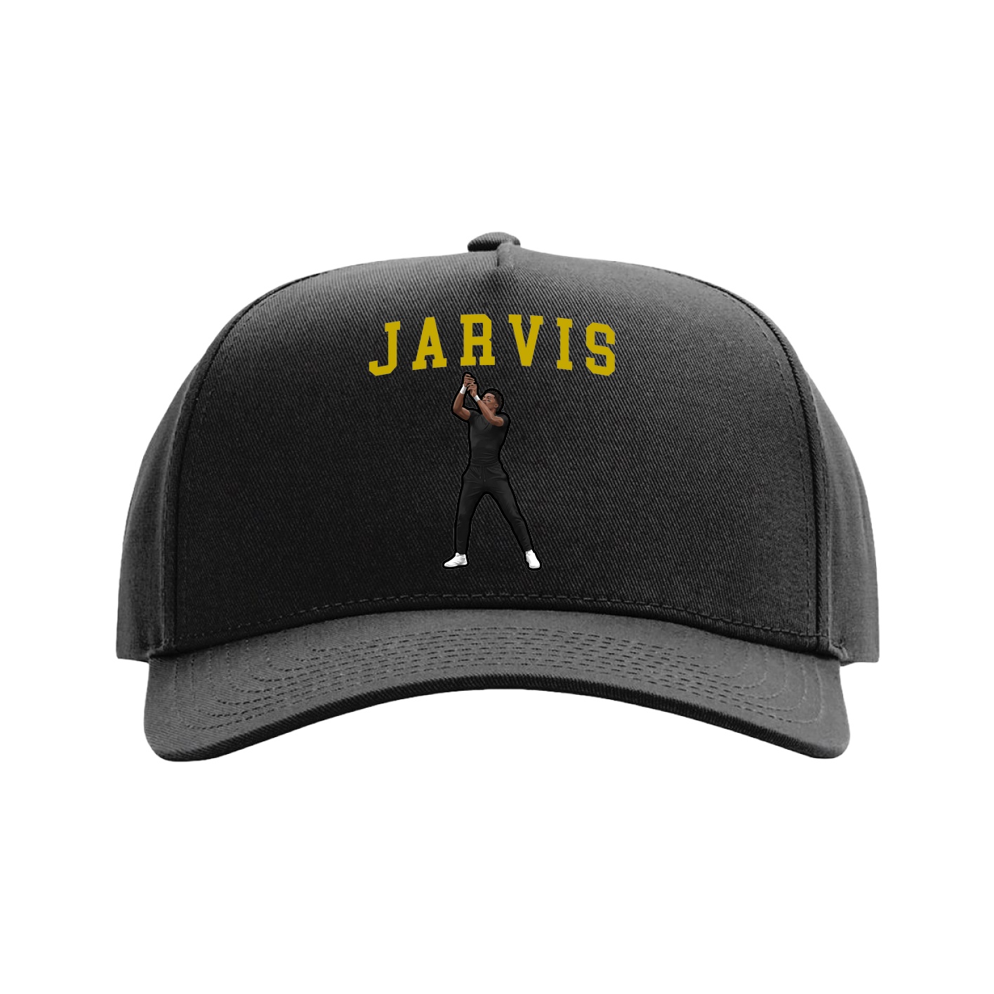 Full Fabric Five-Panel Champ Cap — Shirsey in Black