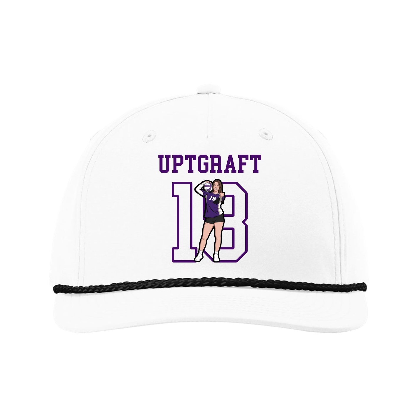 Five-Panel Classic Rope Cap — Shirsey in White