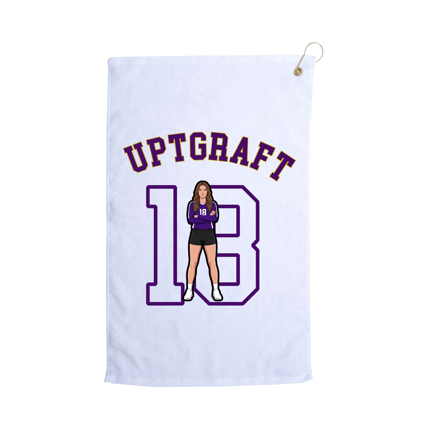 Golf Towel — Shirsey Arch in White