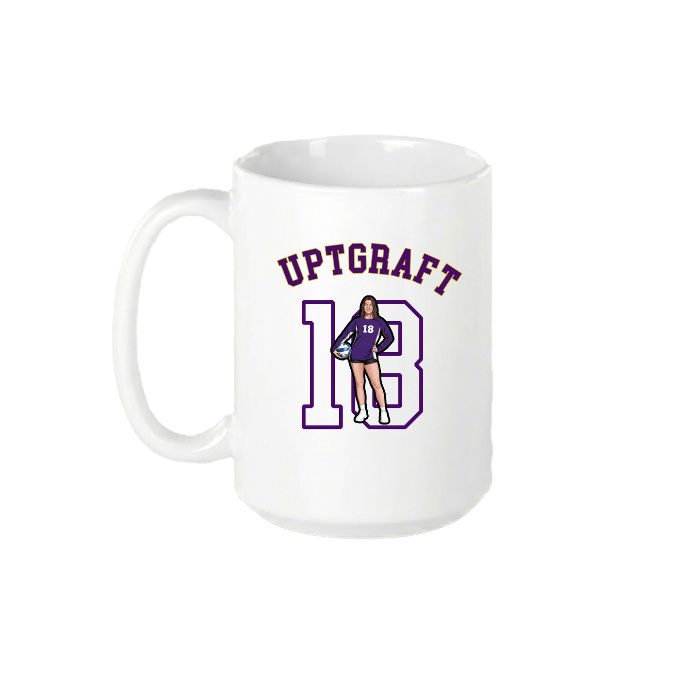 15oz Coffee Mug — Shirsey Arch in White