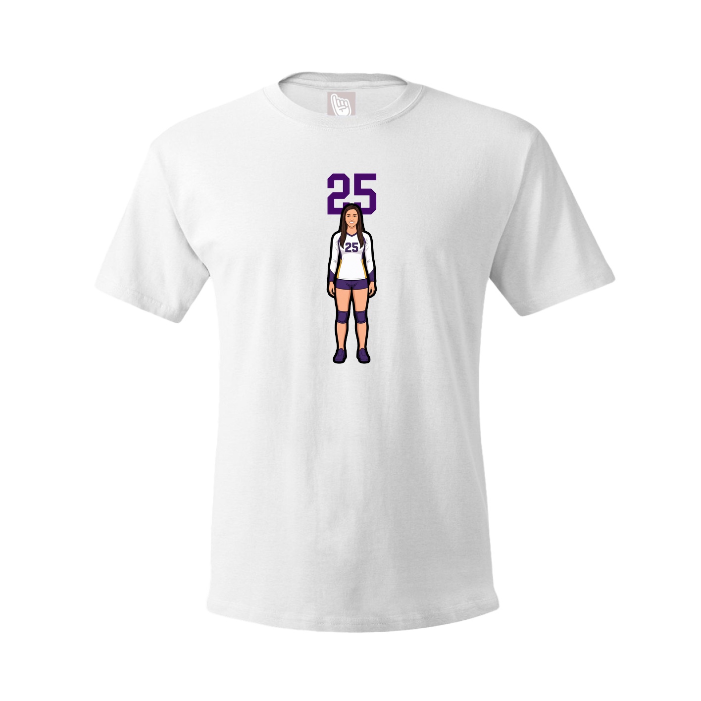 Tee — Number Top in White