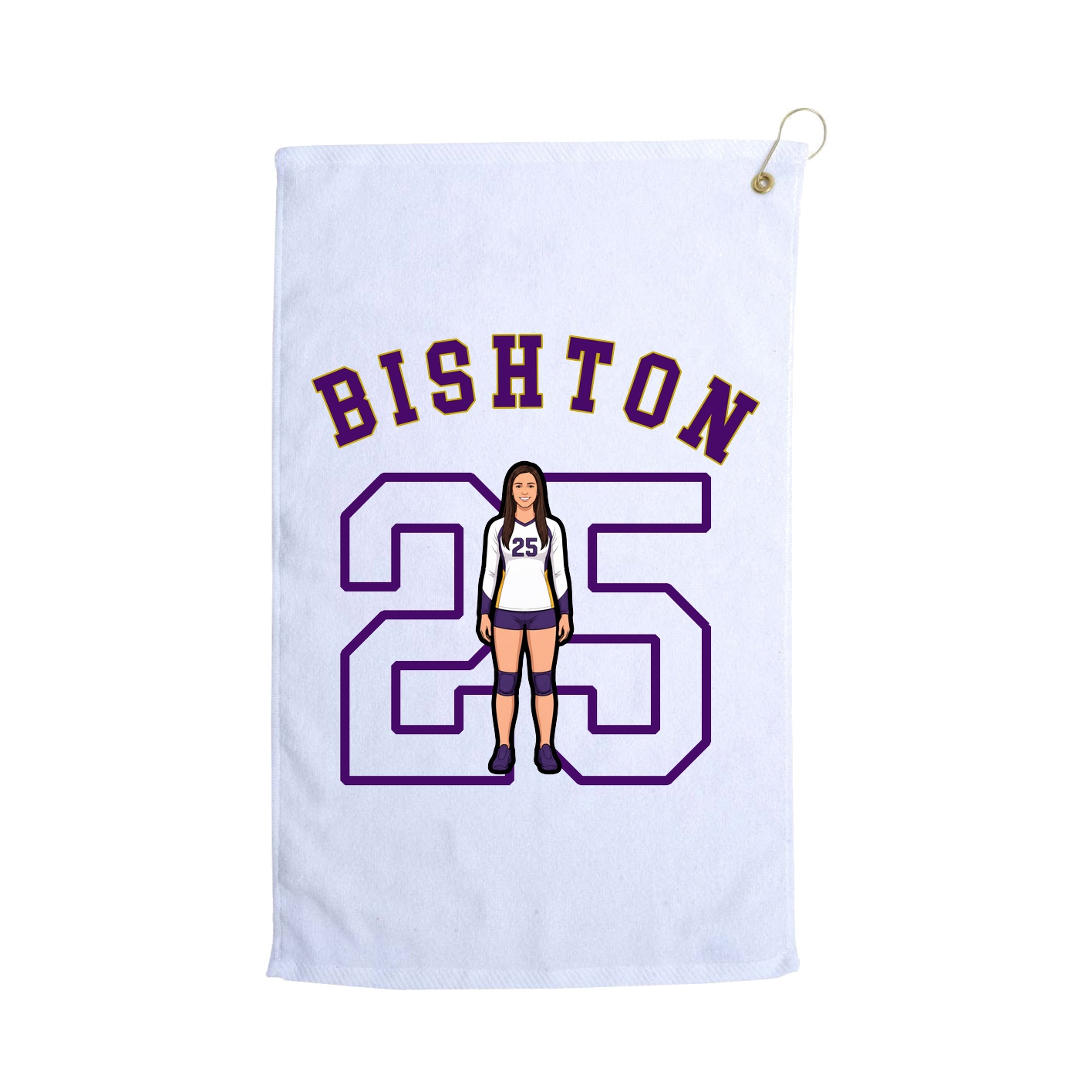 Golf Towel — Shirsey Arch in White