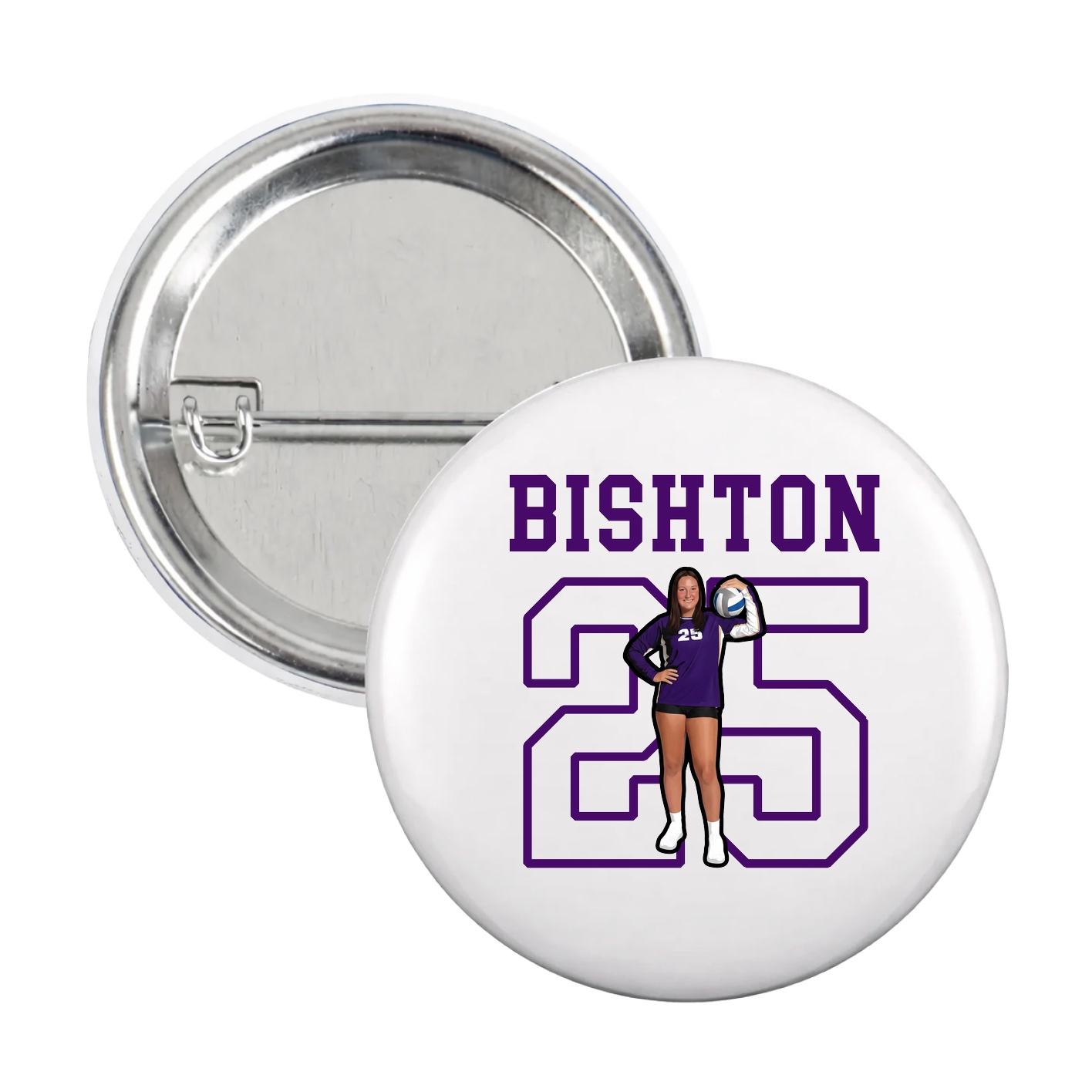 Game Day Button — Shirsey in White
