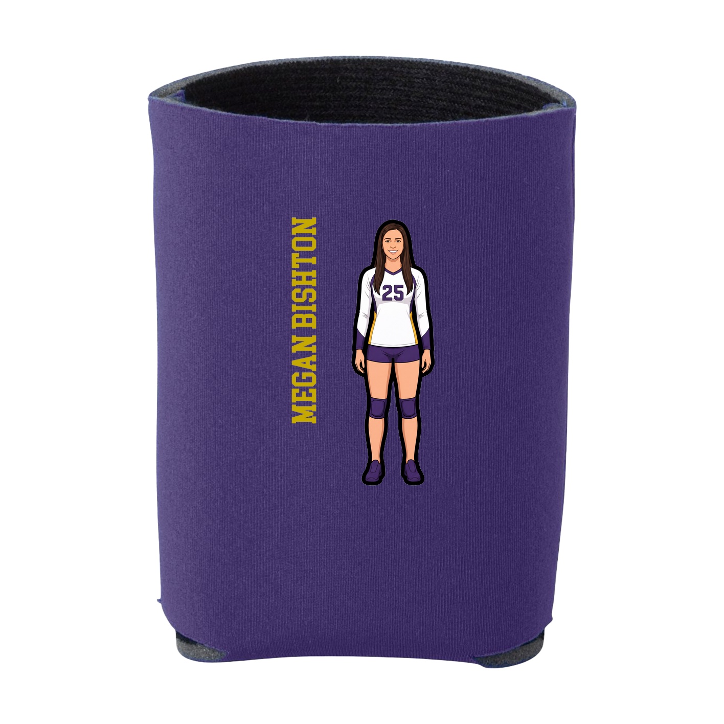 Can Holder — Name Vertical in Purple