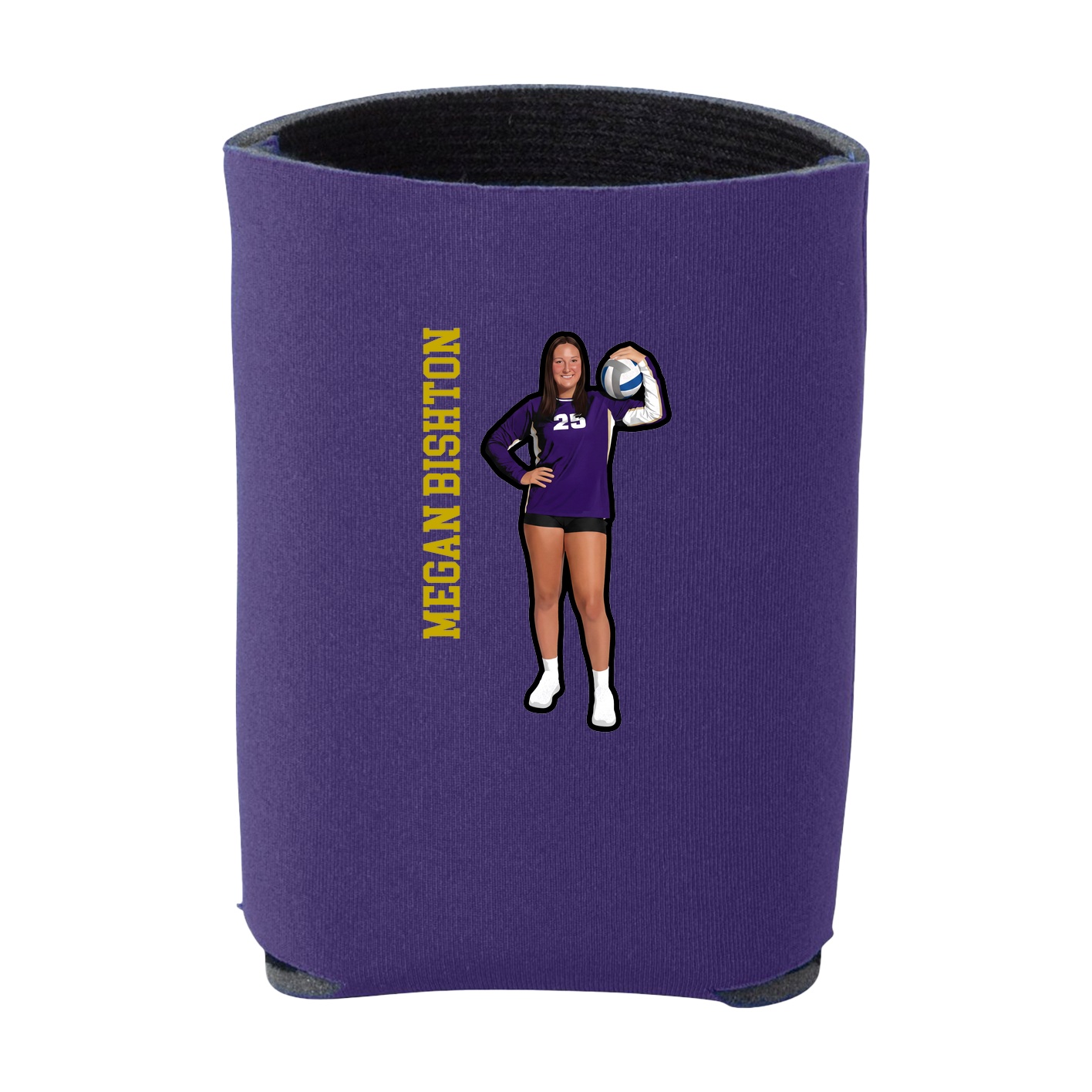 Can Holder — Name Vertical in Purple
