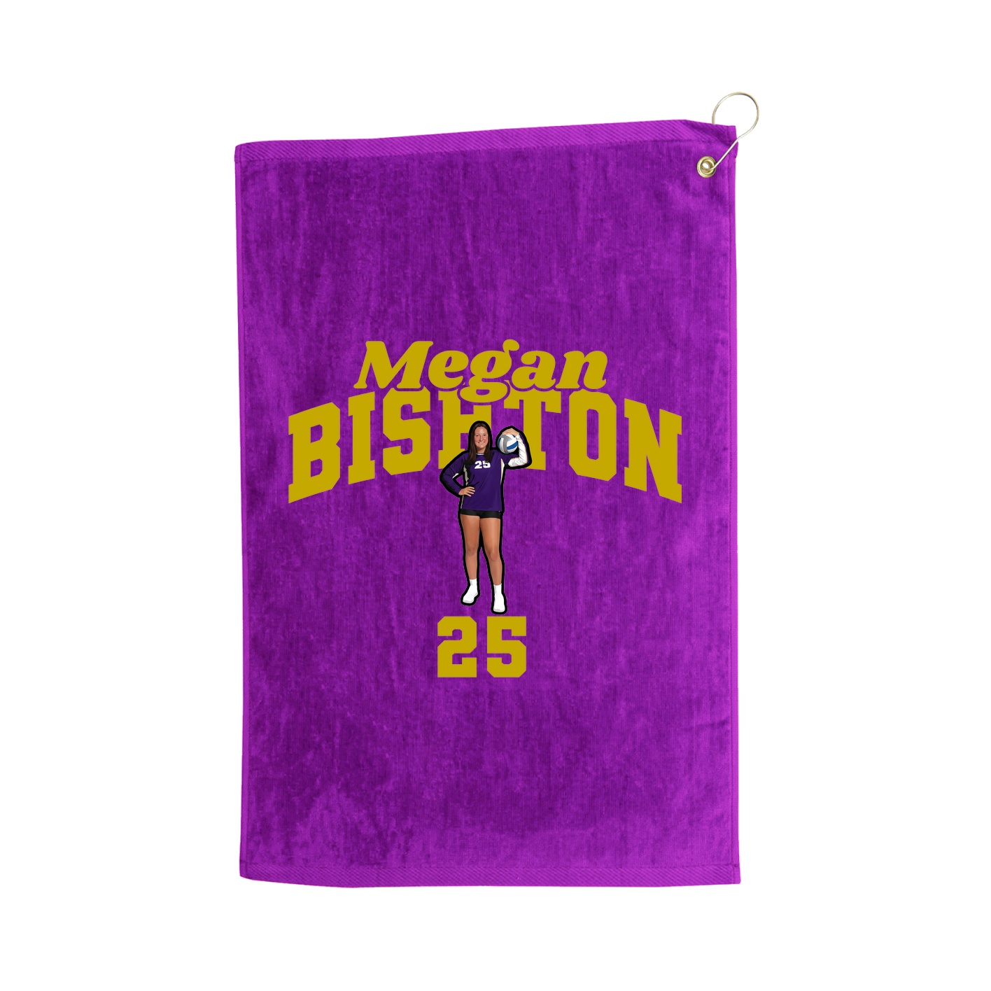 Golf Towel — Signature Arch in Purple