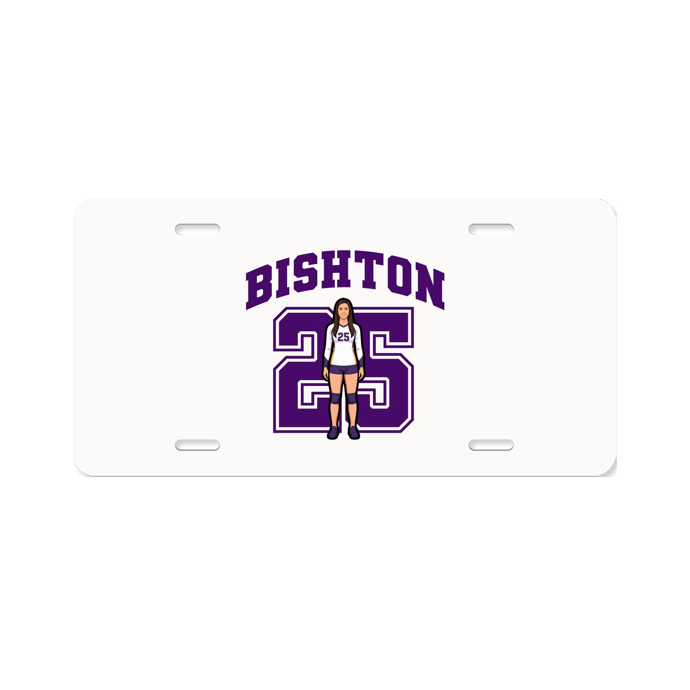 License Plate — Number in Classic