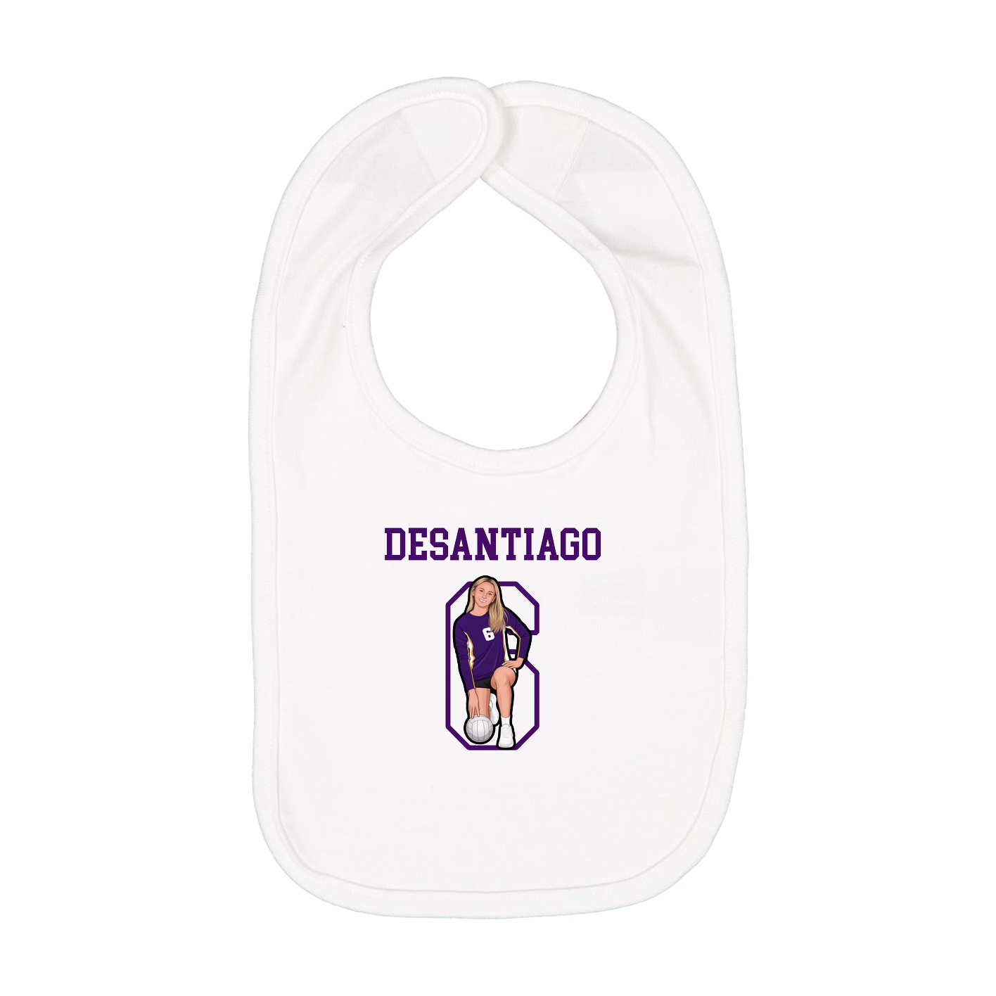 Infant Bib — Shirsey in White