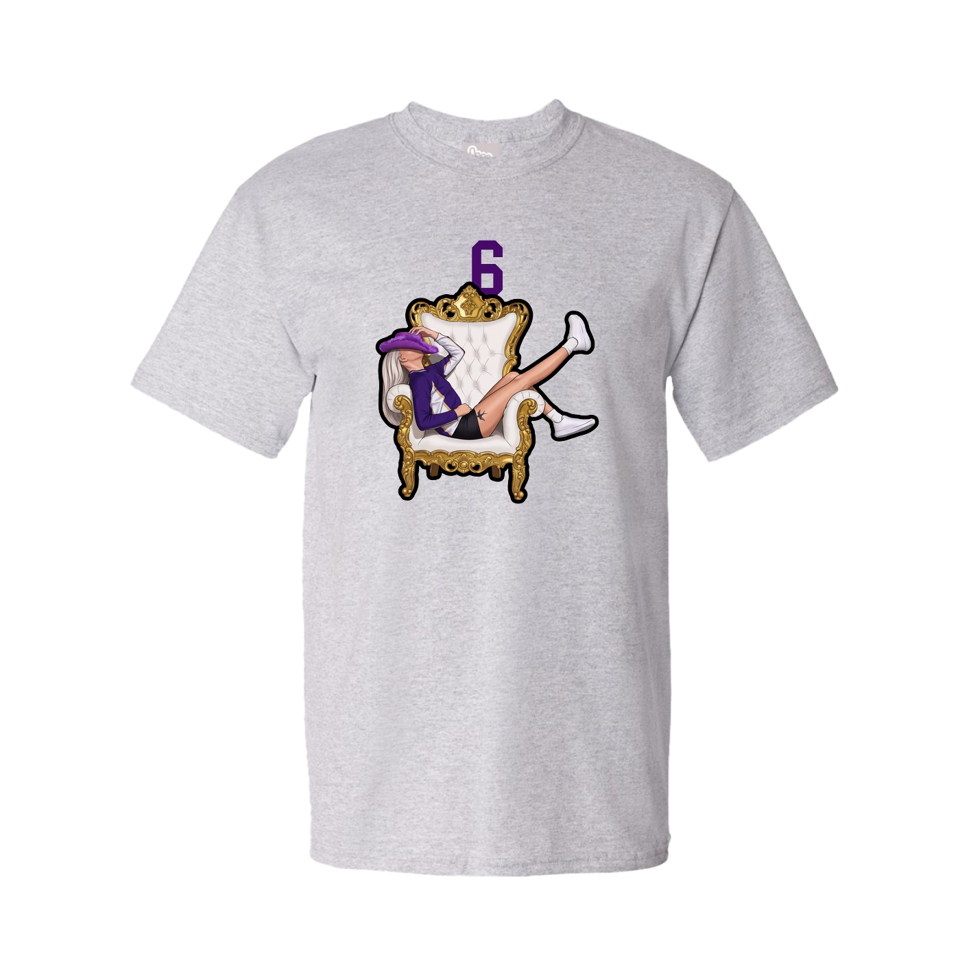 Tee — Number Top in Grey