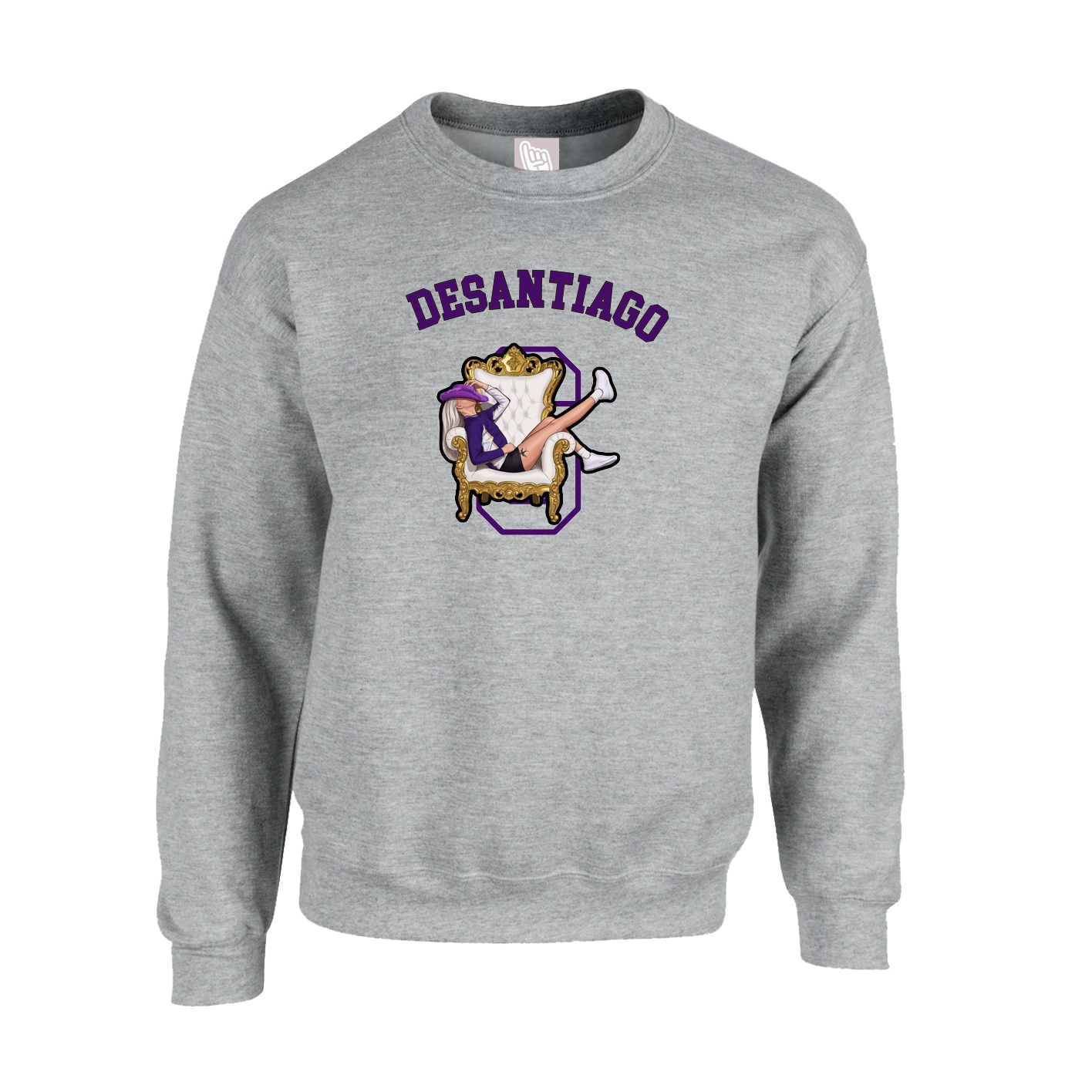 Fleece Crew — Shirsey Arch in Grey