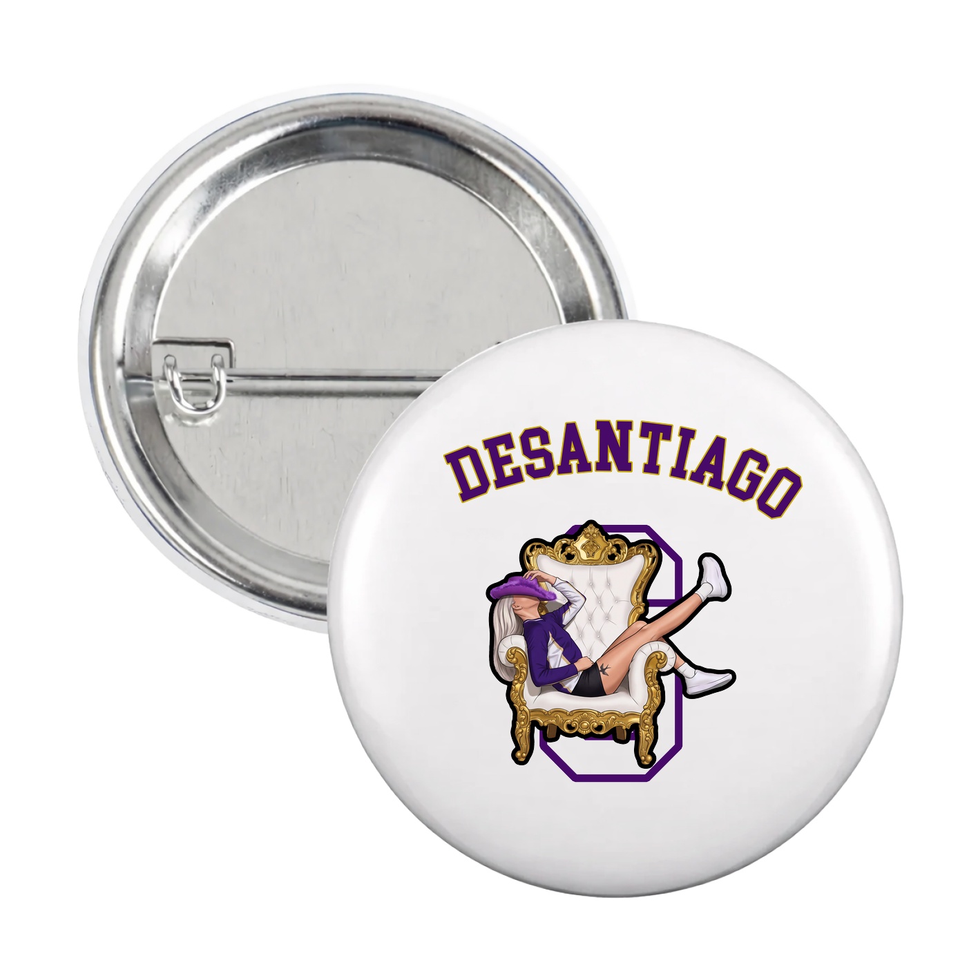 Game Day Button — Shirsey Arch in White
