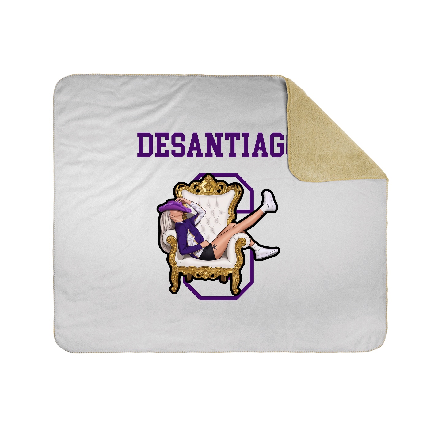 Throw Blanket — Shirsey in White