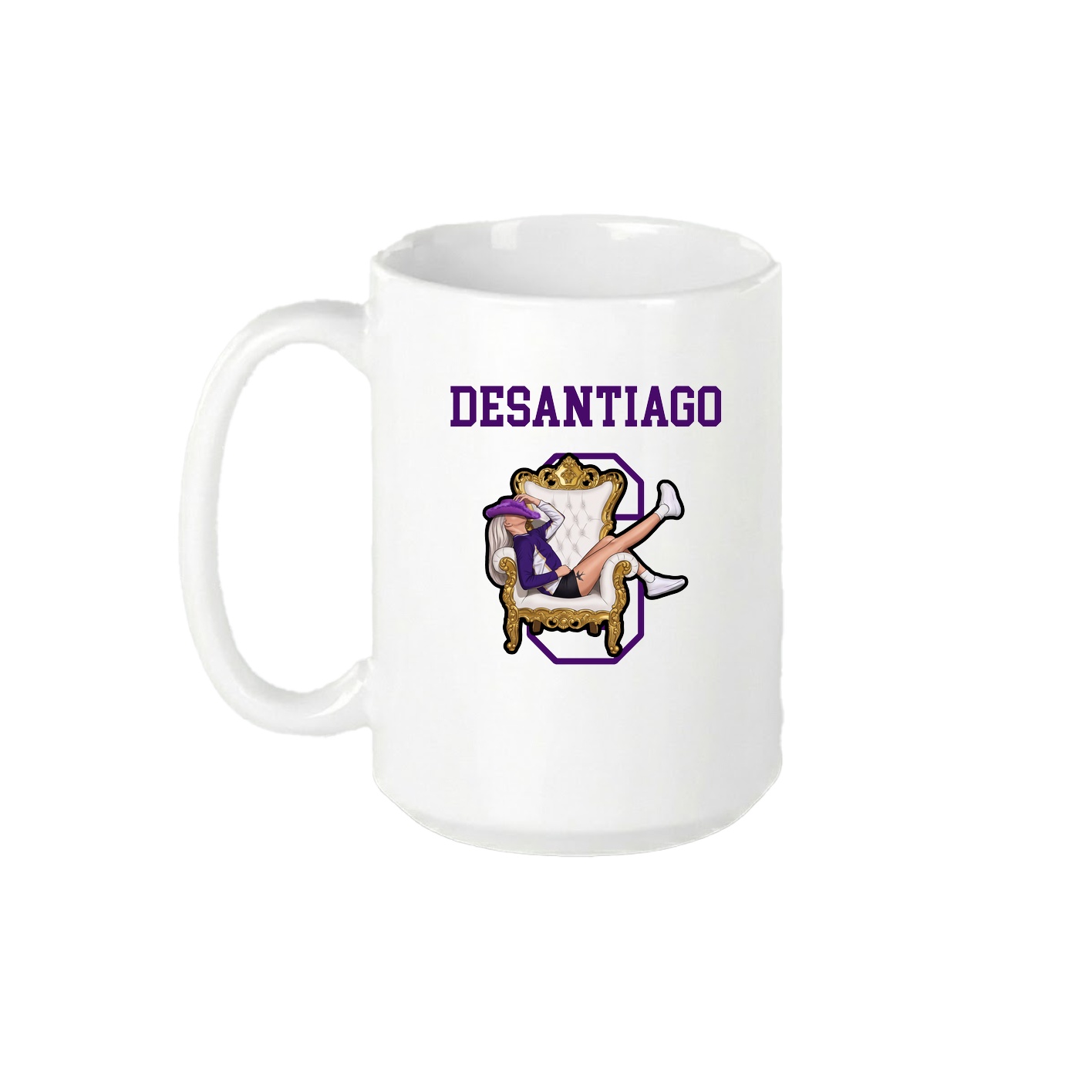 15oz Coffee Mug — Shirsey in White