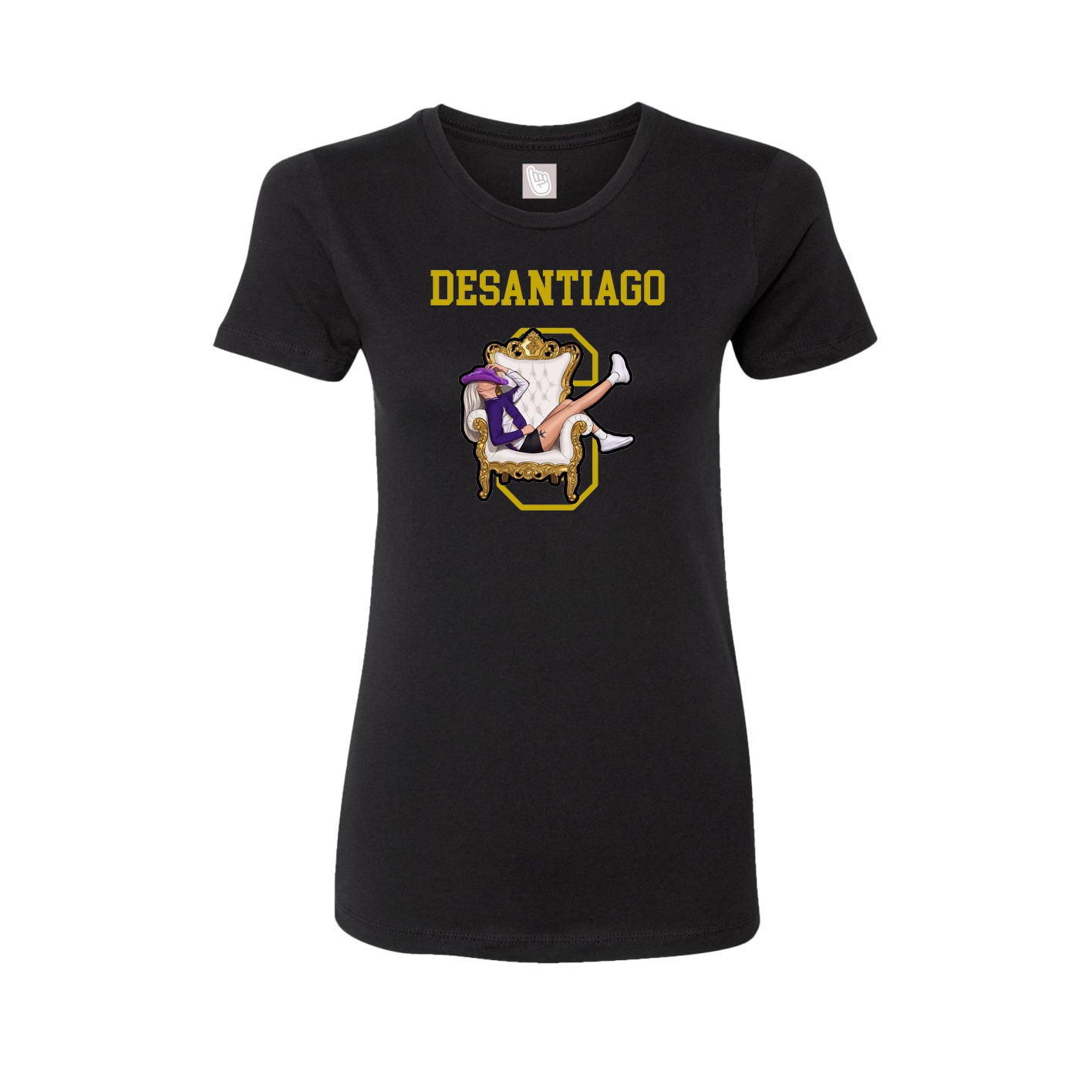 Fitted Women's Tee — Shirsey in Black