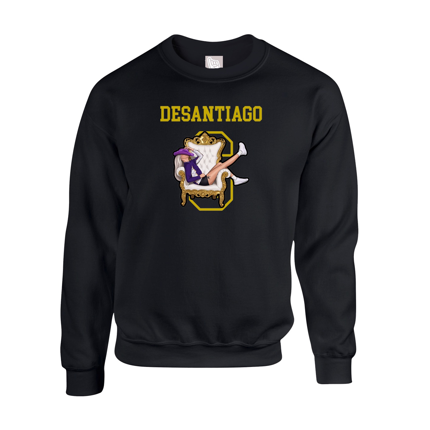 Fleece Crew — Shirsey in Black