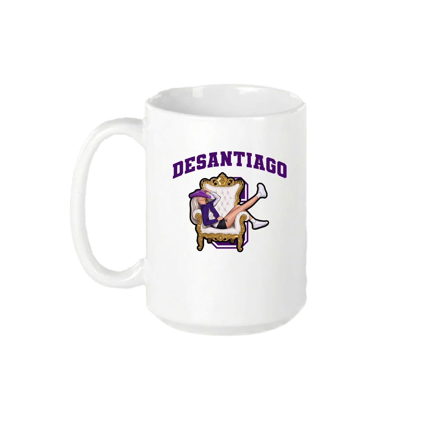 15oz Coffee Mug — Number in White