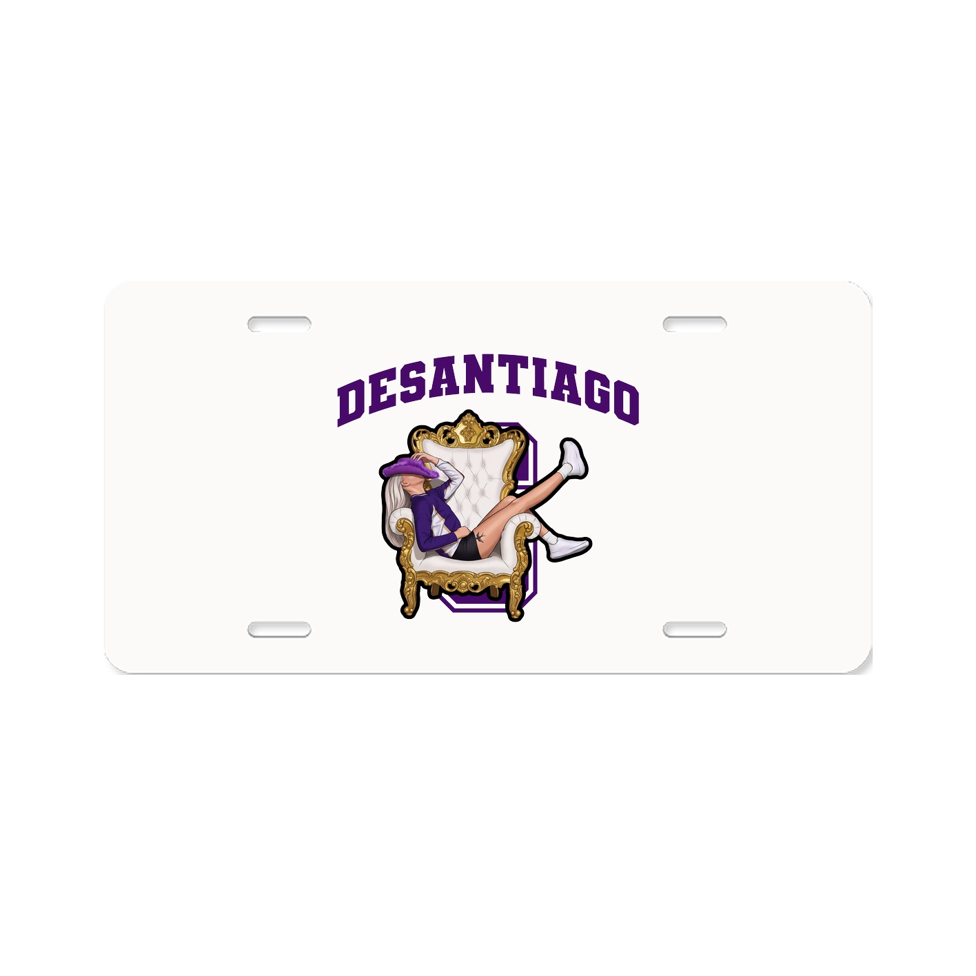 License Plate — Number in Classic
